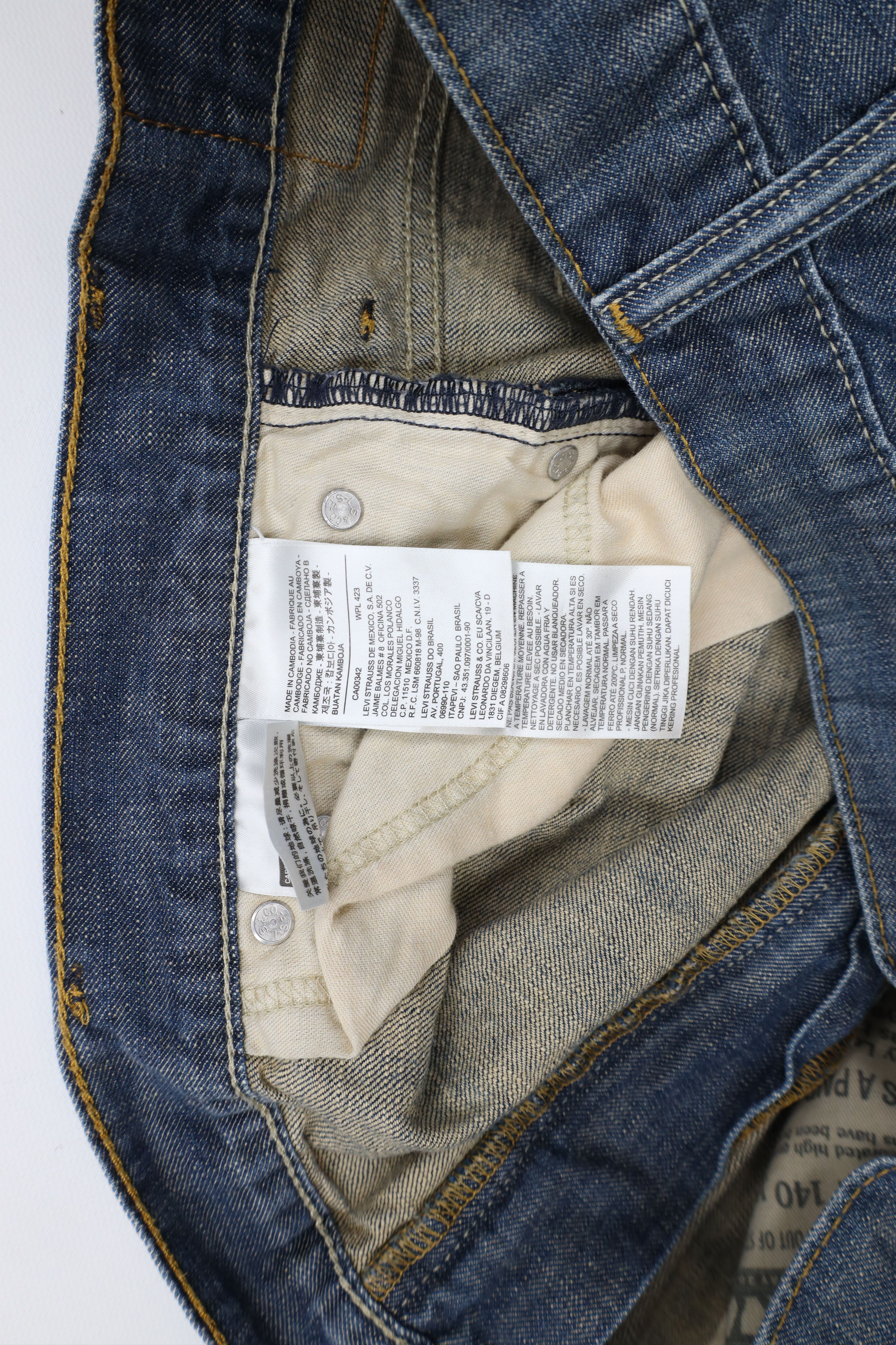 Levi's × Vintage Vintage Y2K Levis 569 Straight Wide Leg Denim Jeans Blue Size US 36 / EU 52 - 8 Thumbnail