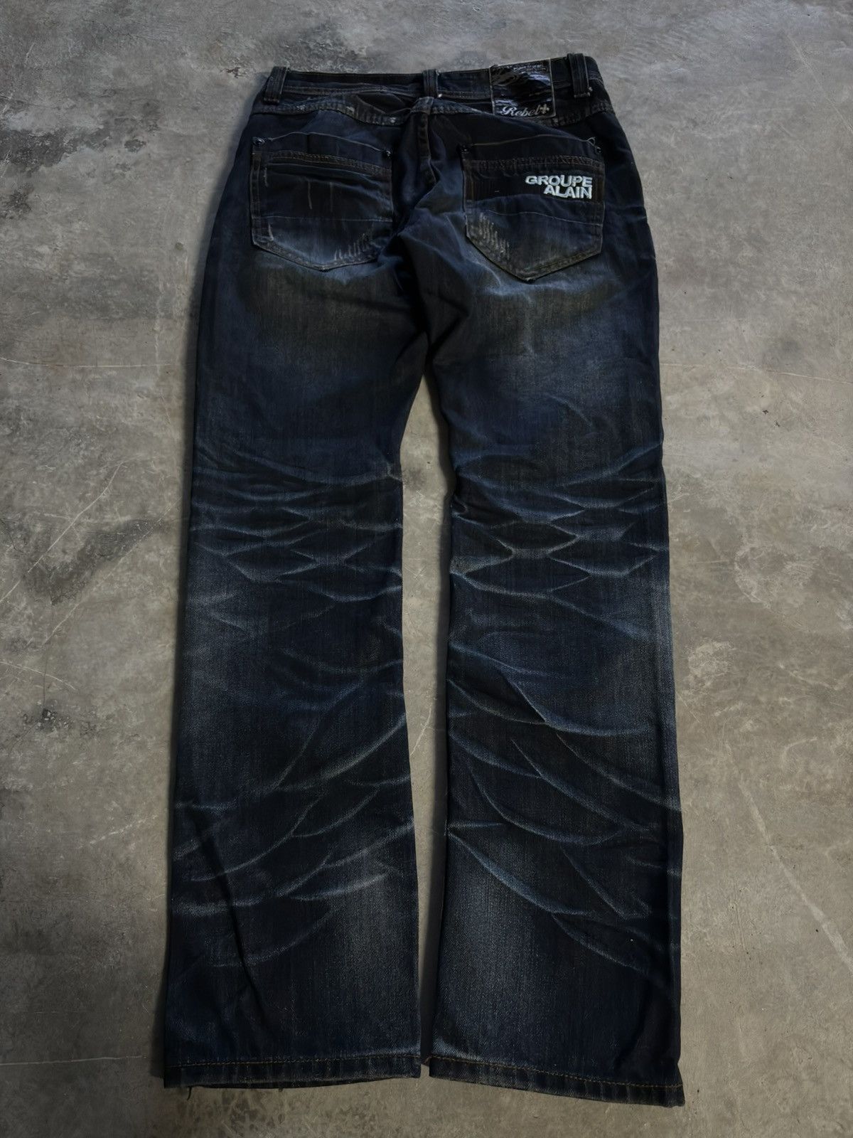 Tornado Mart BLACK REBEL distressed japanese punk whiskered washed grunge Size US 30 / EU 46 - 9 Thumbnail