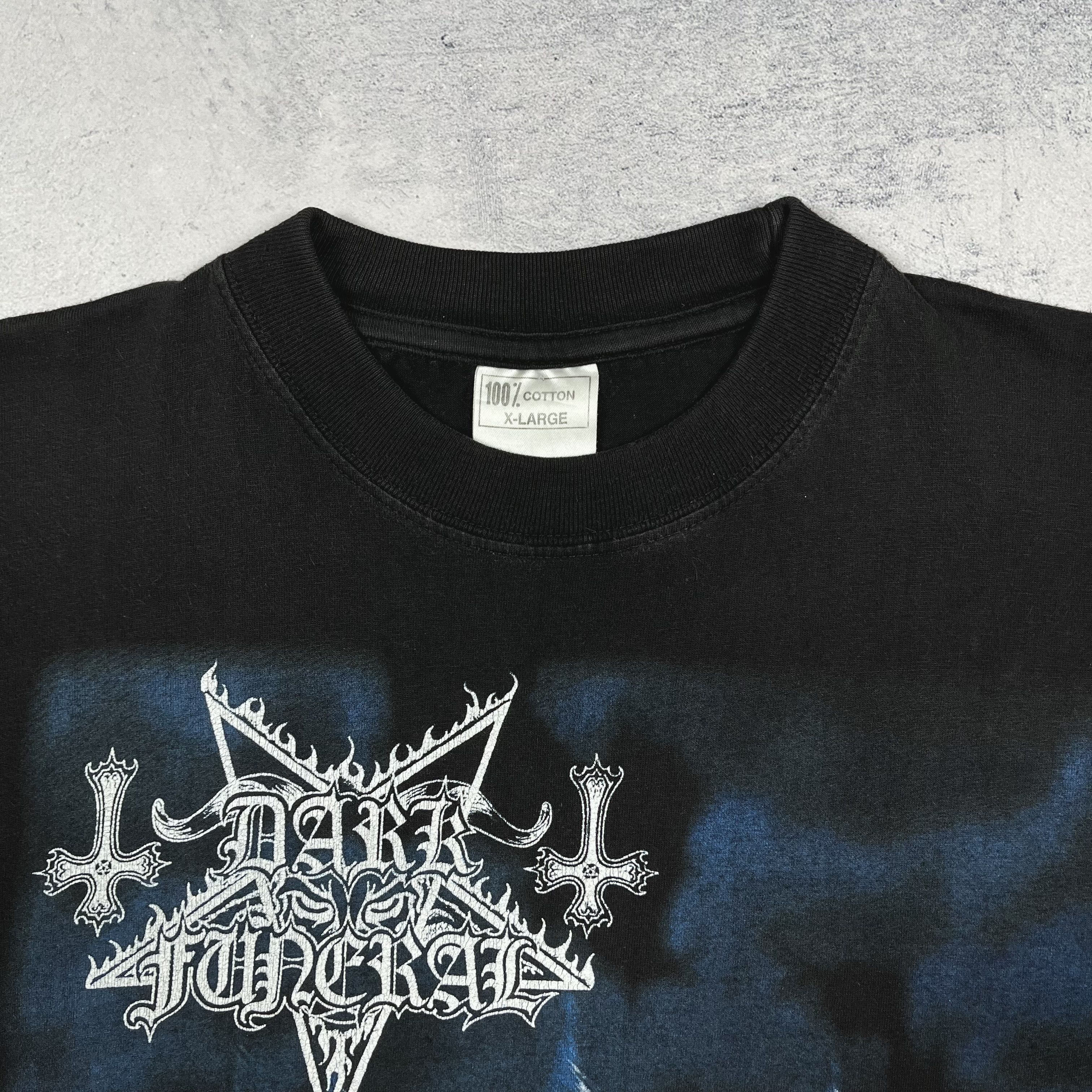 Band Tees Vintage Dark Funeral Vobiscum Satanas Metal T Shirt 1998 Size US XL / EU 56 / 4 - 7 Thumbnail