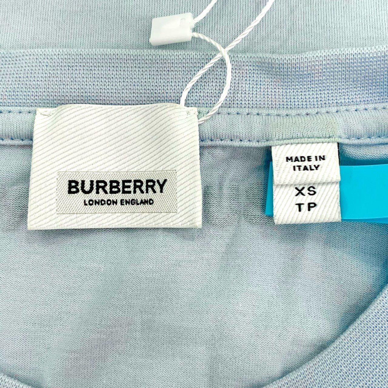 Burberry Burberry Blue Cartoon Print Cotton Crew Neck T-shirt K26WX Size XS / US 0-2 / IT 36-38 - 5 Thumbnail