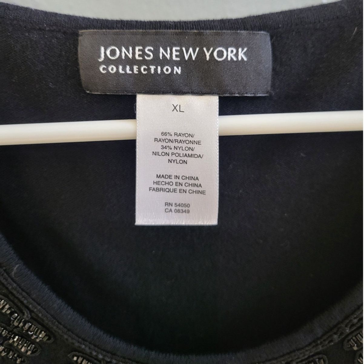 Other Jones New York Collect. Black Bead Accent Sleeveless Top -XL Size XL / US 12-14 / IT 48-50 - 3 Thumbnail