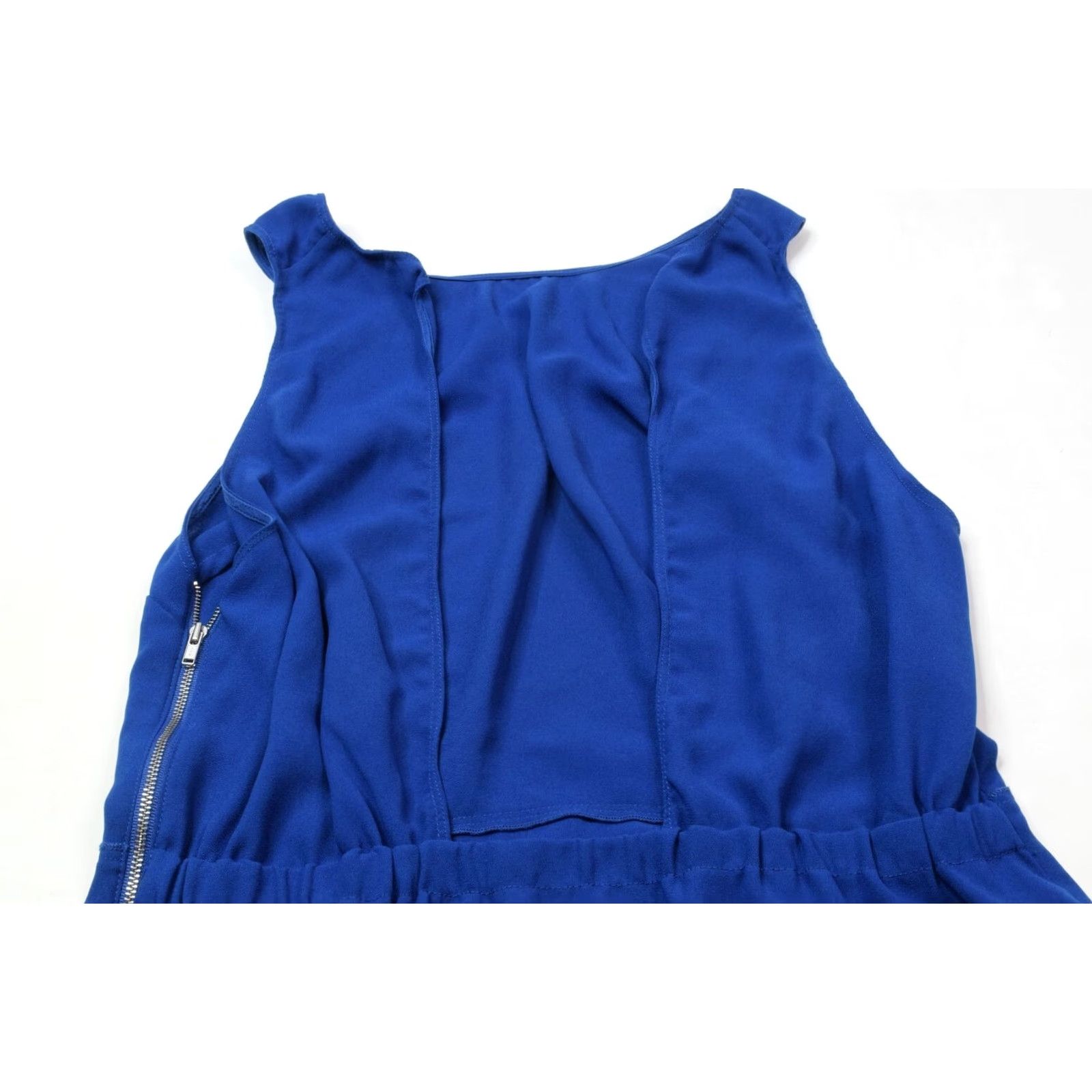Vintage Wilfred Blouse Sleeveless Open-Back Royal Blue 8 Womens Lightweight Casual Crew Neck Polyester Blouse Size M / US 6-8 / IT 42-44 - 5 Thumbnail