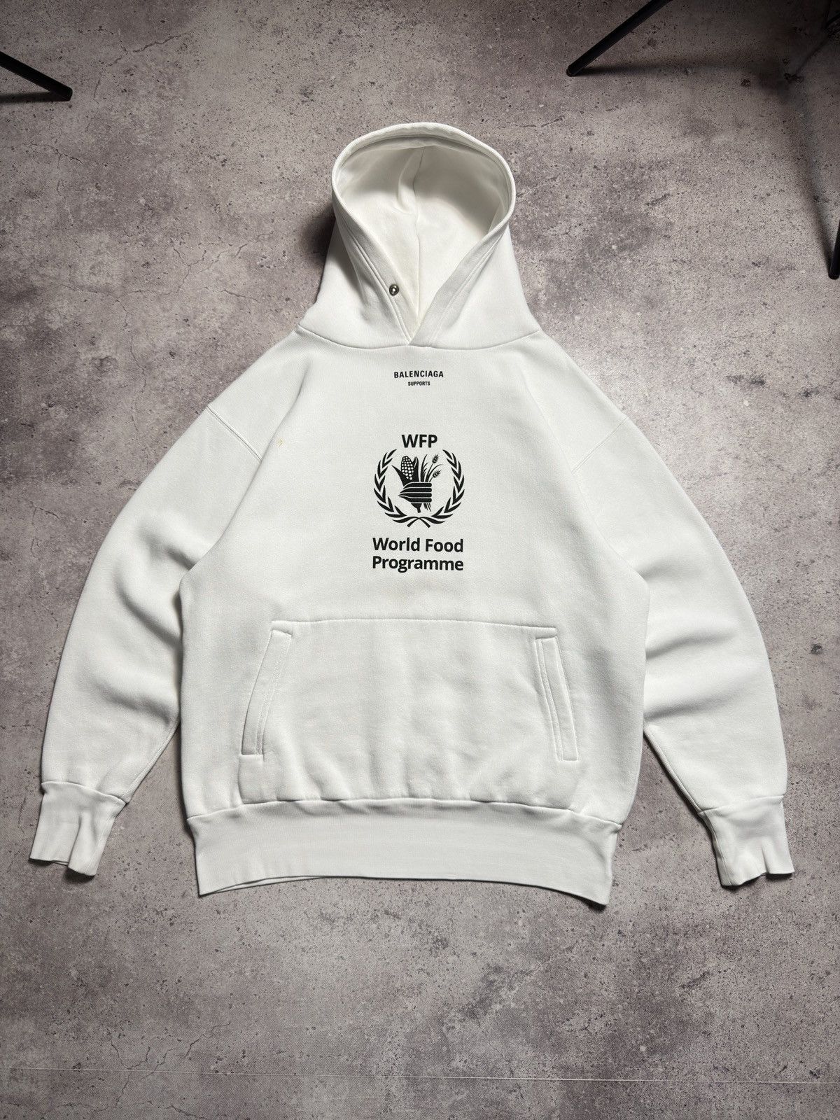 Balenciaga WFP World Food Programme White Hoodie