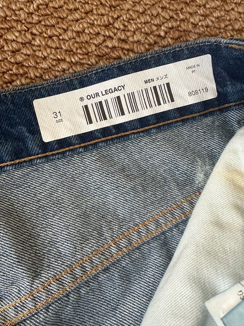 Our Legacy Our LegacyThird cut white smear jeans Size US 31 - 3 Thumbnail
