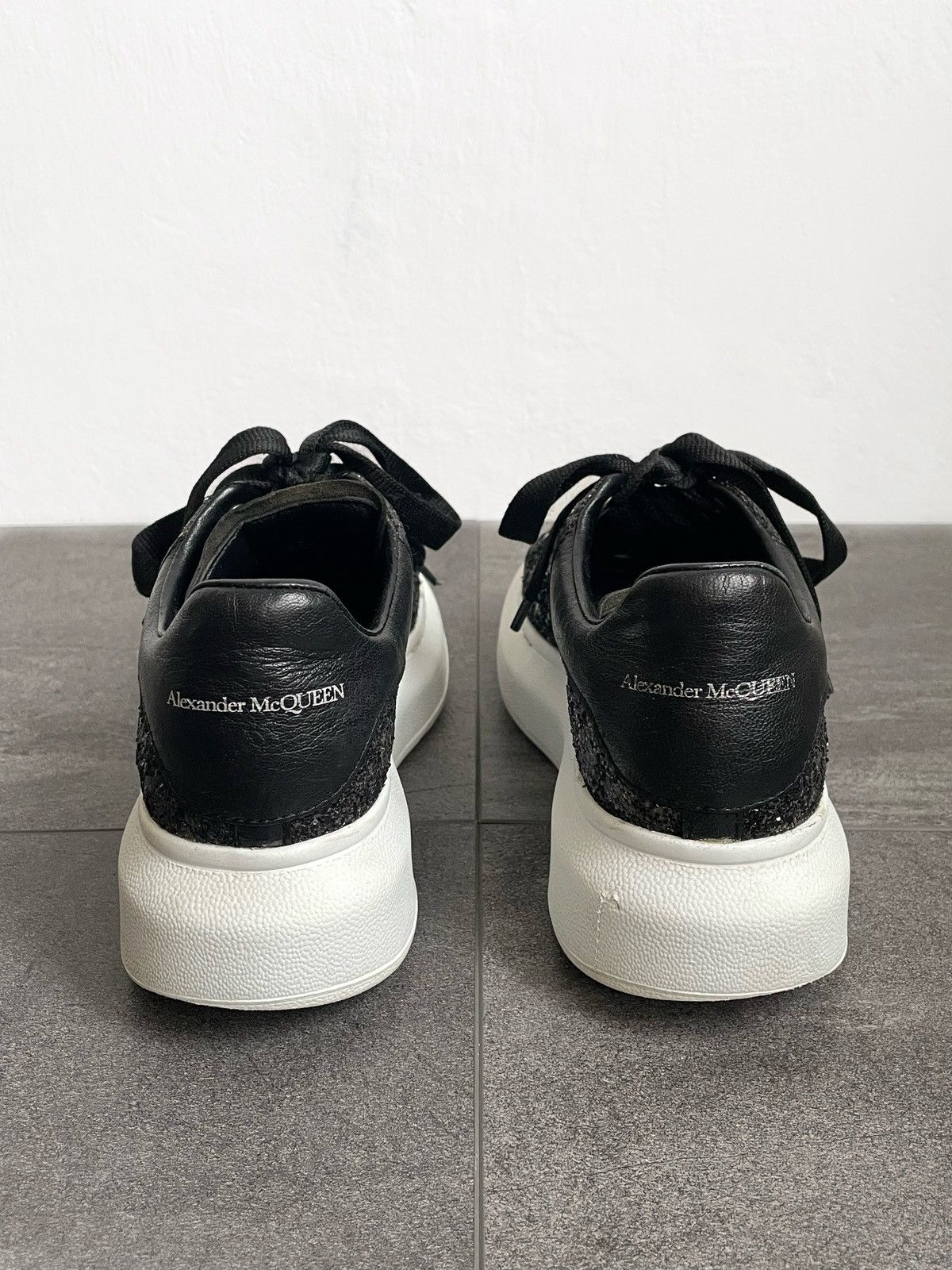 Alexander McQueen Alexander McQueen Black Oversized Glitter Women’s Sneakers Size US 6 / IT 36 - 5 Thumbnail