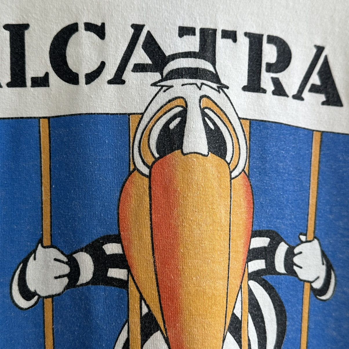 Vintage VINTAGE 1980 ALCATRAZ SAN FRANCISCO BAY GRAPHIC PROMO TEE Size US L / EU 52-54 / 3 - 6 Thumbnail