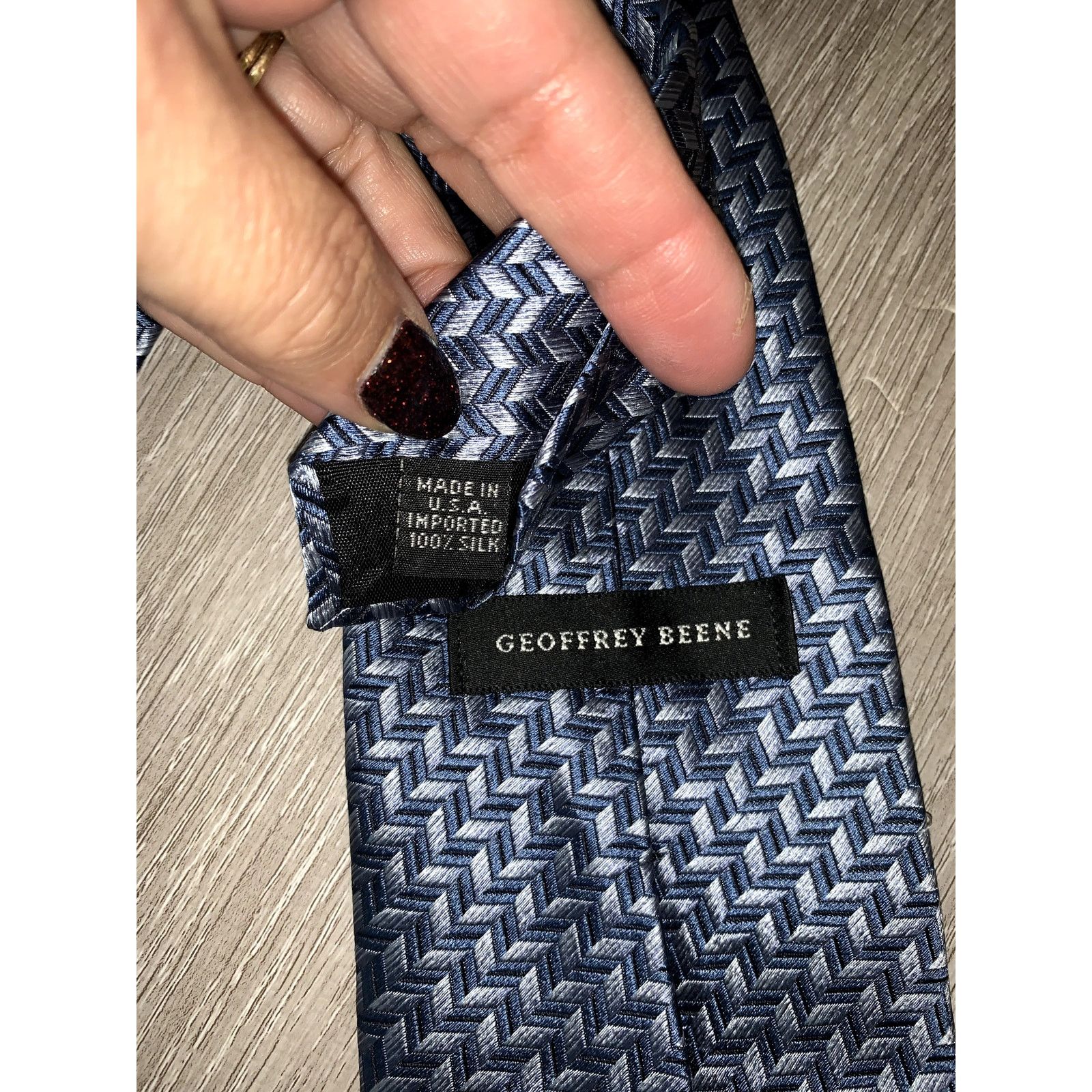 Geoffrey Beene Geoffrey Beene Men's Silk Tie Set of 3 Multicolor Geometric Size ONE SIZE - 4 Thumbnail