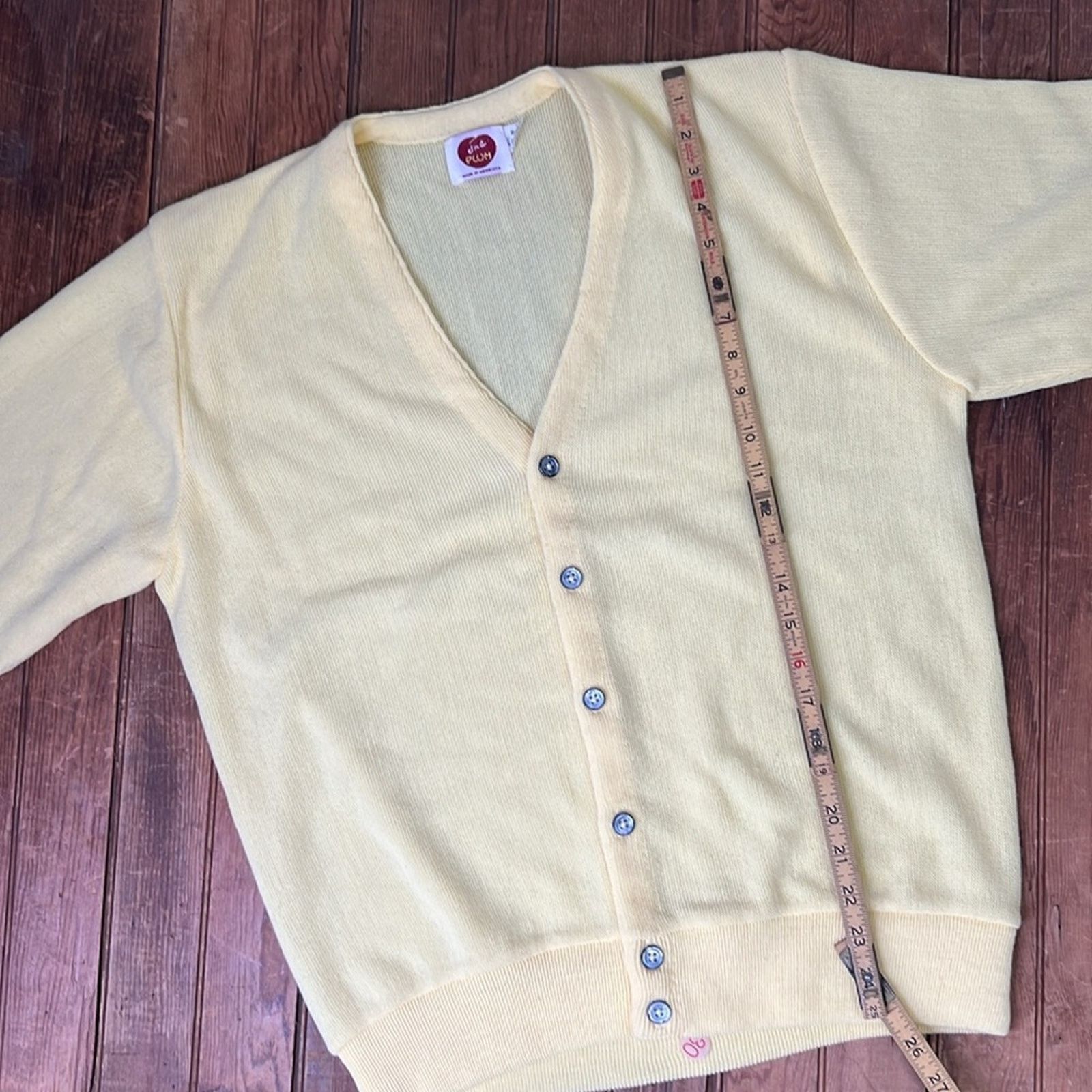 Other Vintage Men’s Grandpa yellow v neck cardigan size med NWOT Size US M / EU 48-50 / 2 - 5 Thumbnail