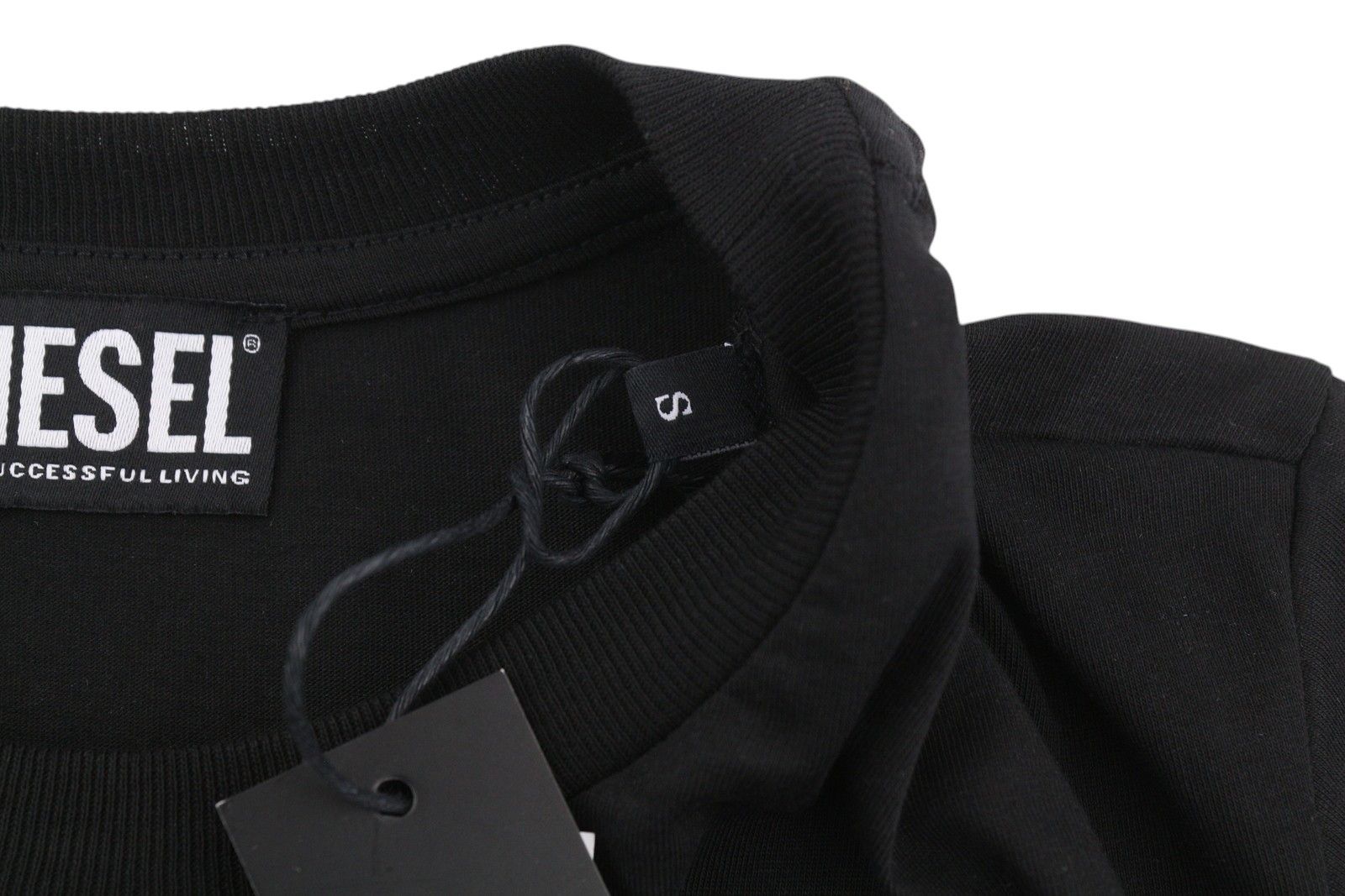 Diesel T-SILY-B2 S Black Tricot Crew Collar T-Shirt 84104 Size US S / EU 44-46 / 1 - 6 Thumbnail