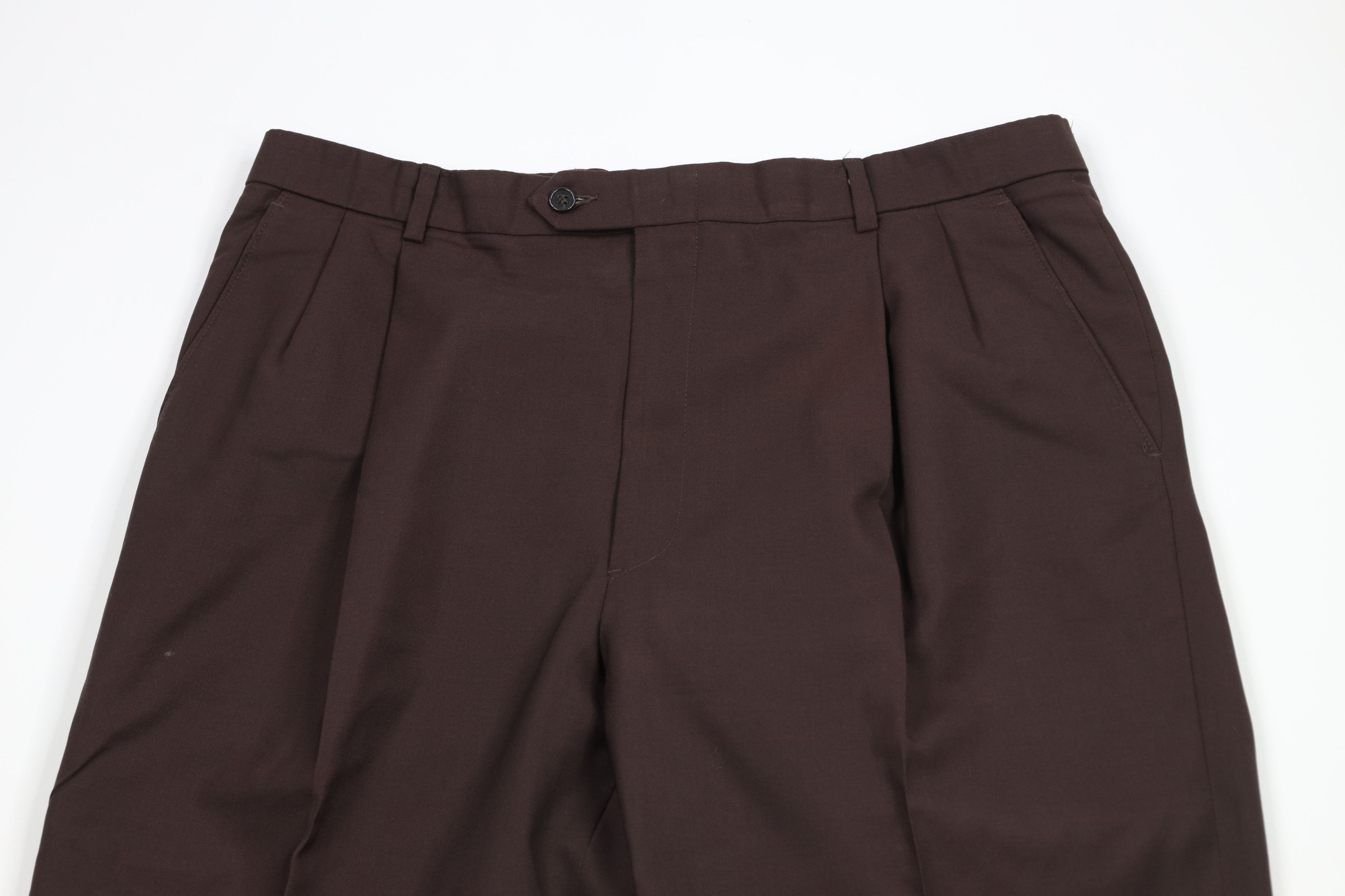 Vintage Vintage 90s Streetwear Pleated Cuffed Wide Leg Chino Pants Size US 36 / EU 52 - 2 Thumbnail