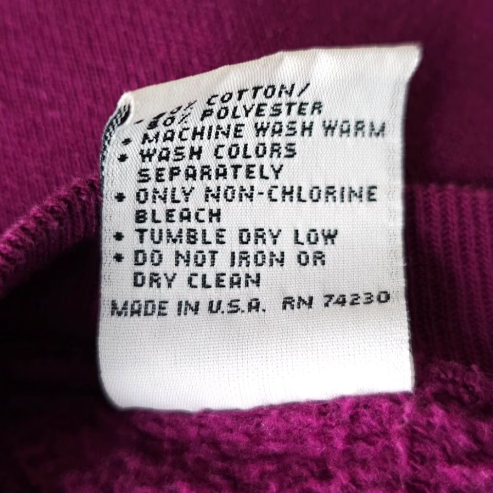 Vintage VINTAGE Gopher Sport Sweatshirt Mens Size Medium Purple 90s Roses Floral Made In USA Size US M / EU 48-50 / 2 - 7 Thumbnail