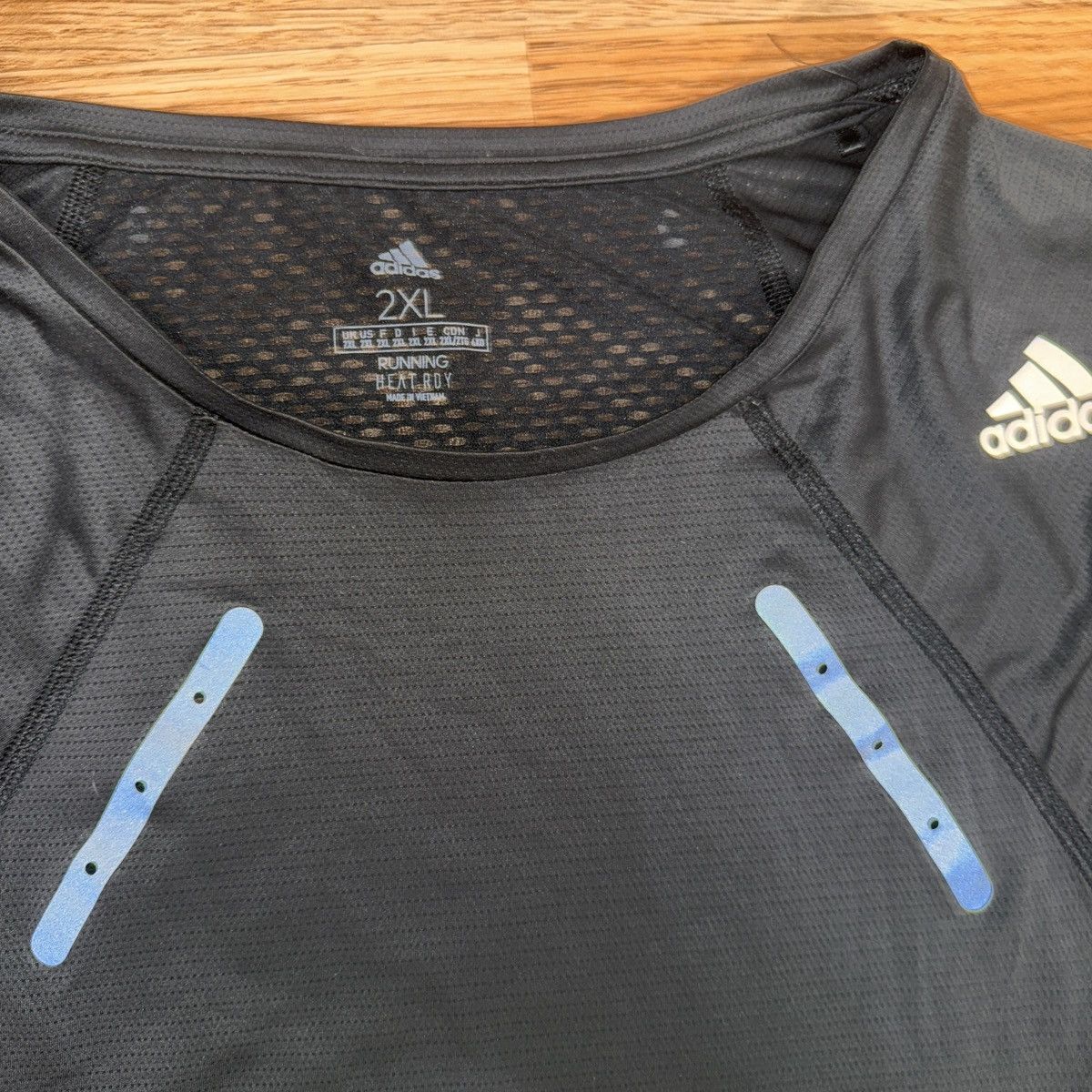 Adidas Adidas black and white sportswear T-shirt no sleeves Size US XXL / EU 58 / 5 - 3 Thumbnail