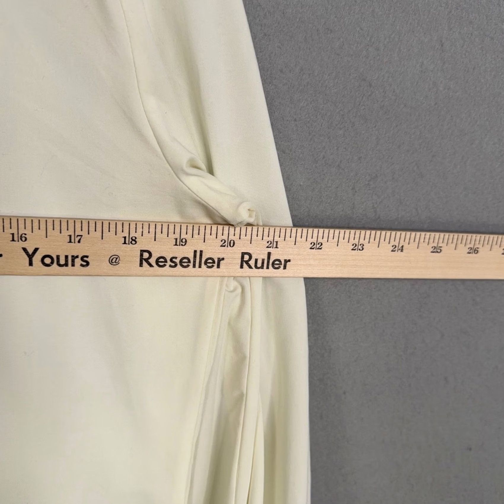 J.McLaughlin J. McLaughlin Blouse Womens M Cream Solid Pintuck Pleated Stretch Classic Size M / US 6-8 / IT 42-44 - 7 Thumbnail