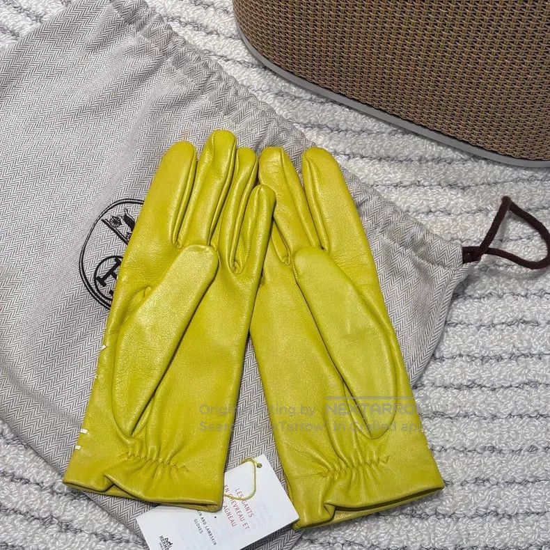 Hermes Hermes Light yellow gloves Size ONE SIZE - 2 Thumbnail