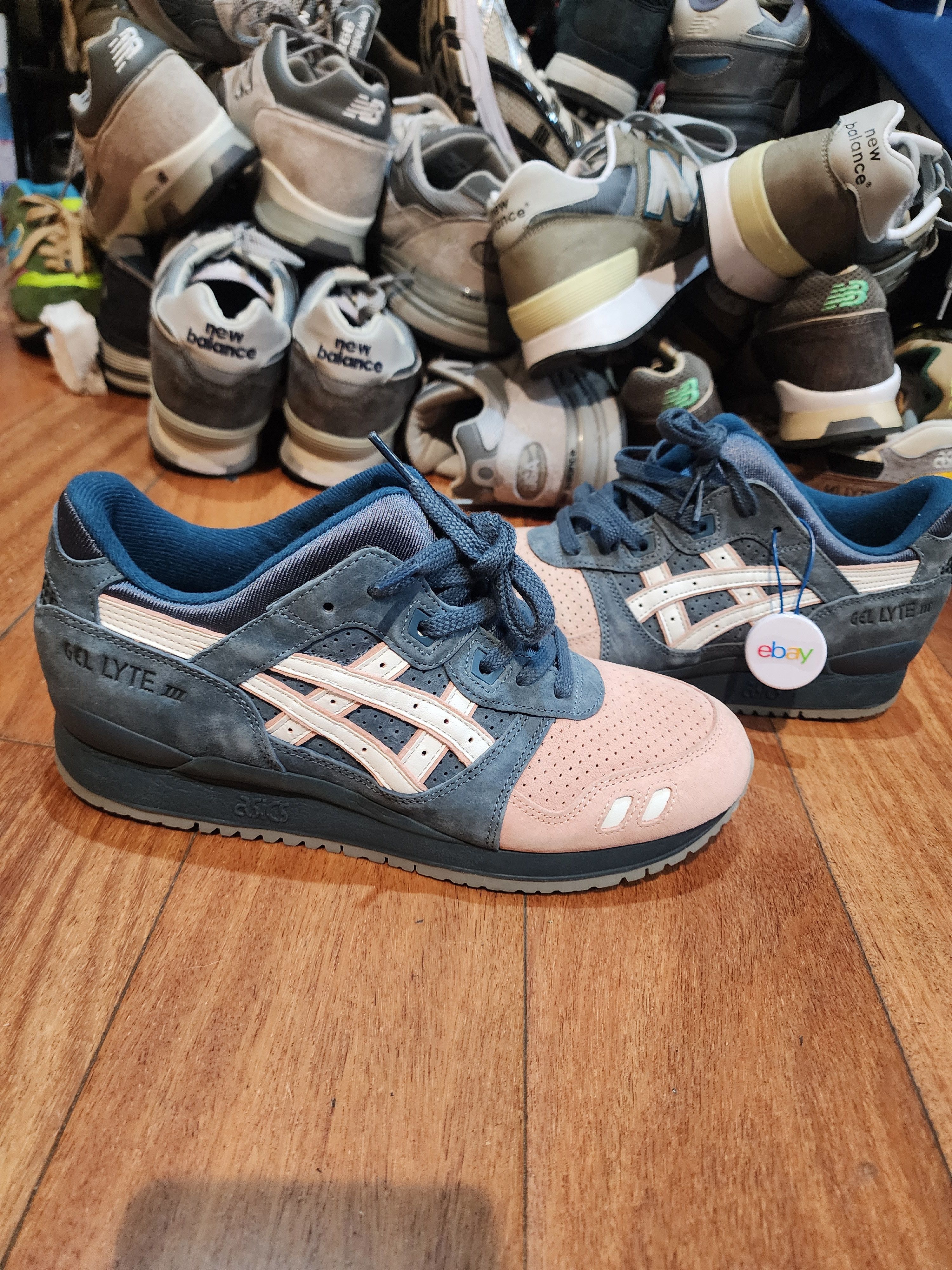 Asics × Ronnie Fieg Asics gel lyte iii 3 salmon toe 2.0 size 8 no box display Size US 8 / EU 41 - 5 Thumbnail