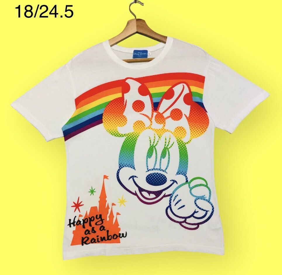 image of Cartoon Network x Disney Minnie Mouse Rainbow, Men's (Size Small)