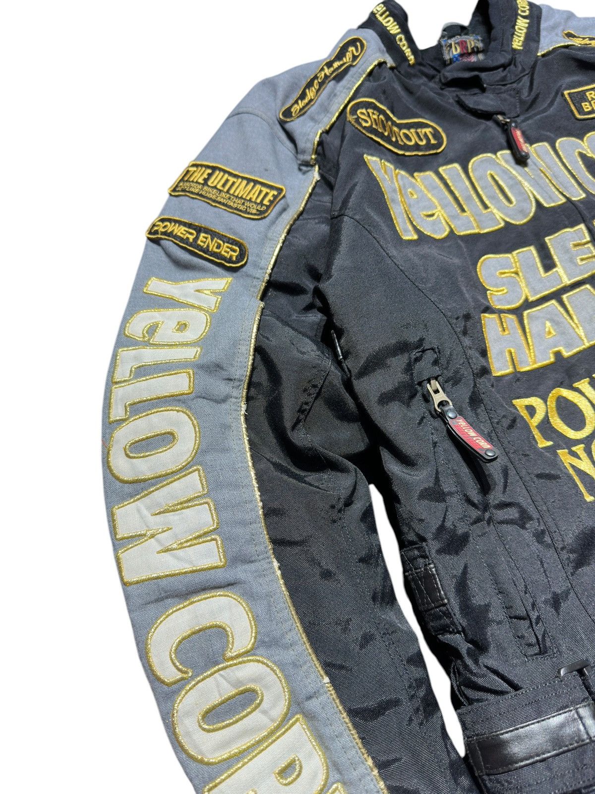 YELLOW CORN Yellow Corn Riding Jacket Embroidered Spell Out Size US L / EU 52-54 / 3 - 4 Thumbnail