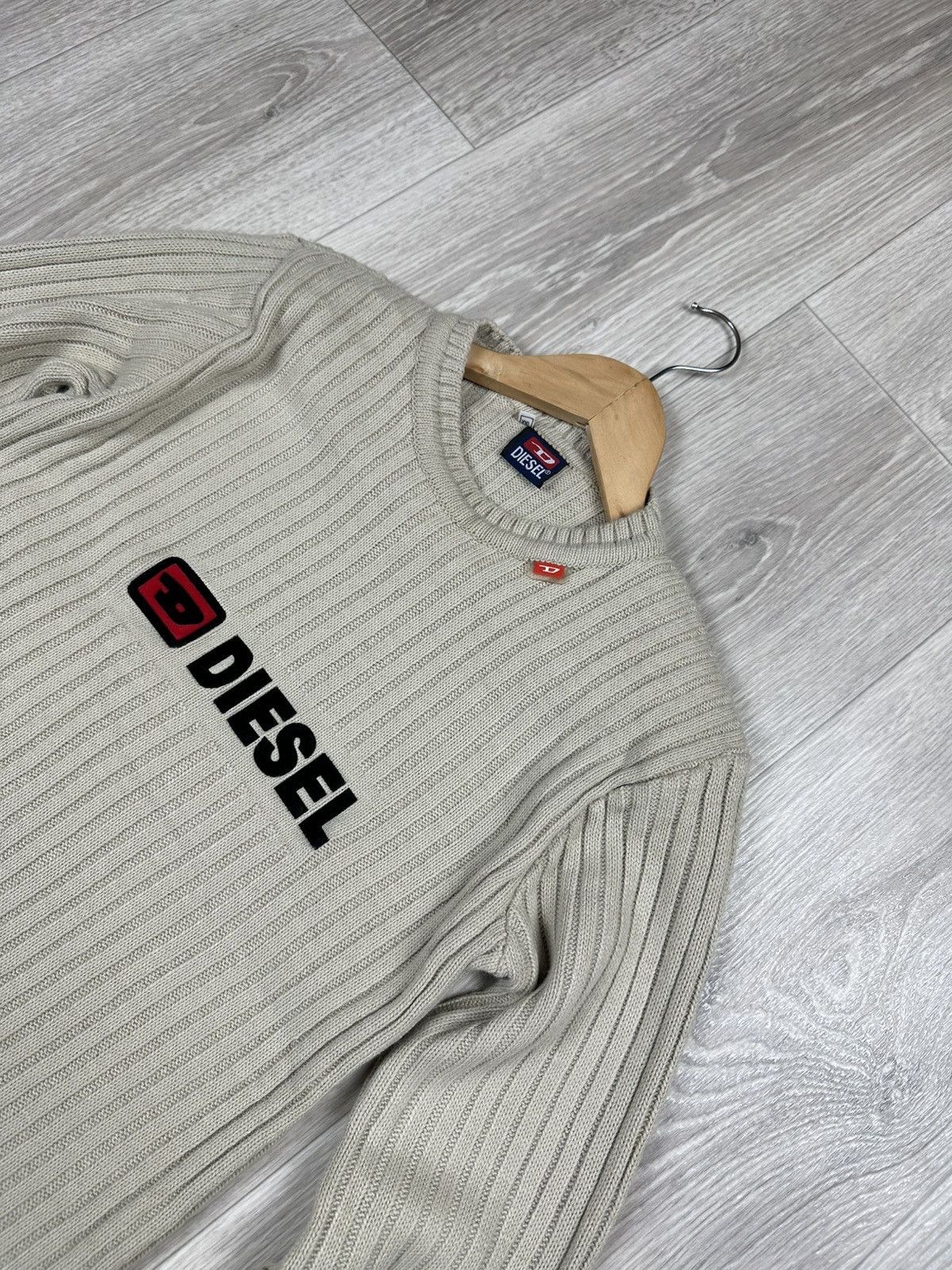 Diesel Vintage Diesel Big Logo Knit Sweater Size US S / EU 44-46 / 1 - 2 Thumbnail