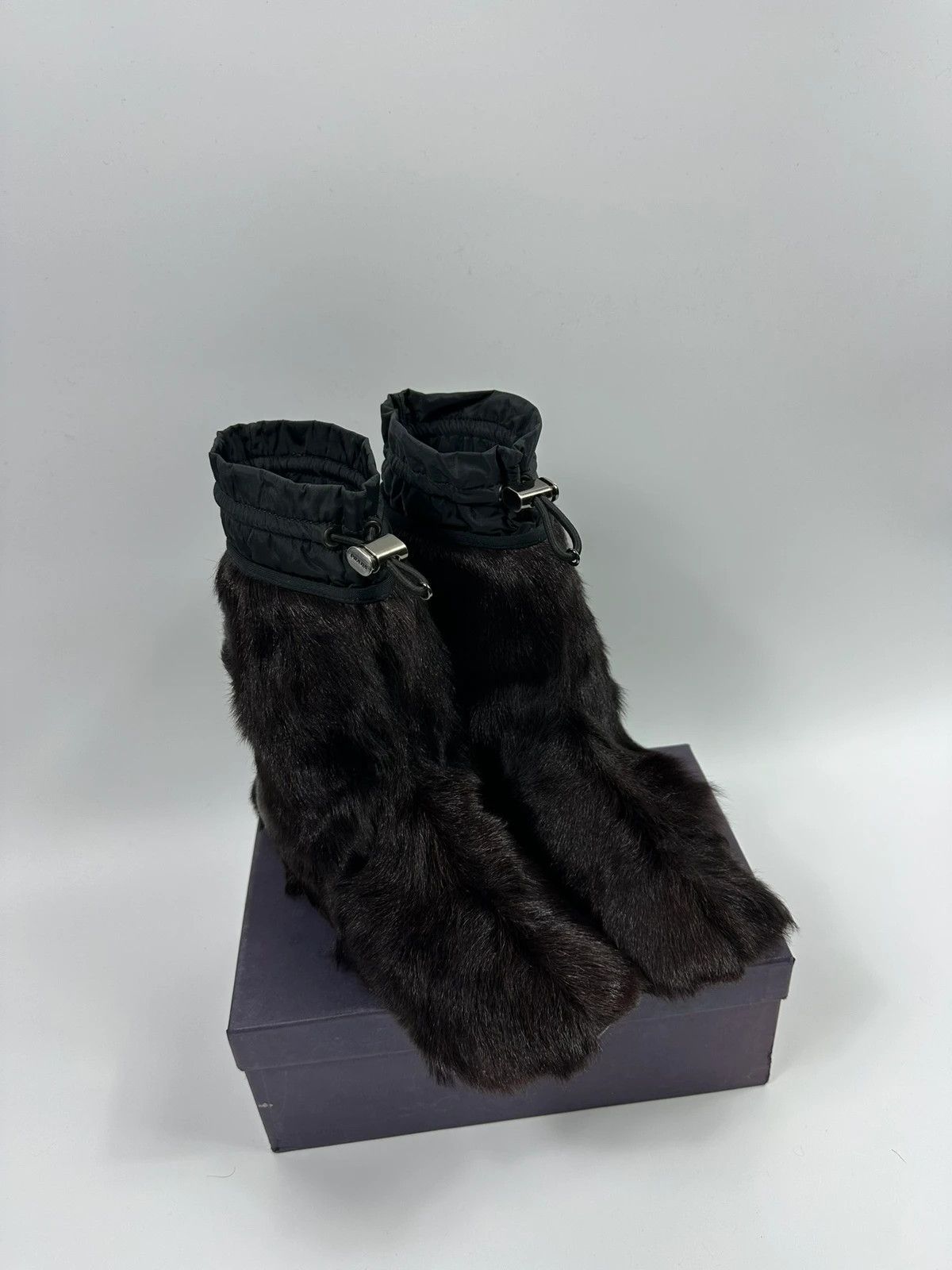 Prada Prada Sport FW99 Brown Fur Yeti Boots Size US 9 / IT 39 - 12 Thumbnail