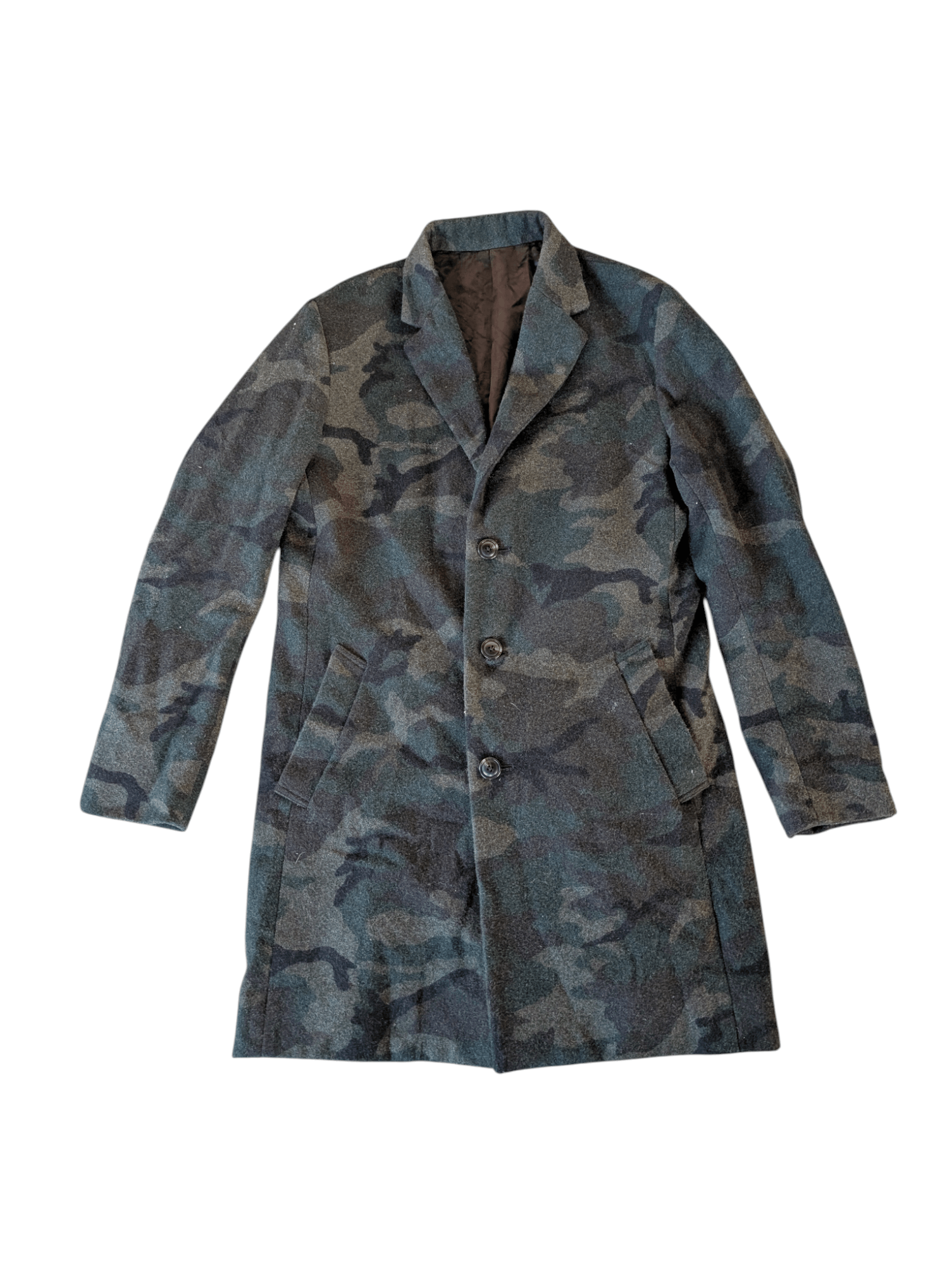 Other Etoffe Camo Long Wool Jacket Size US M / EU 48-50 / 2 - 1 Thumbnail