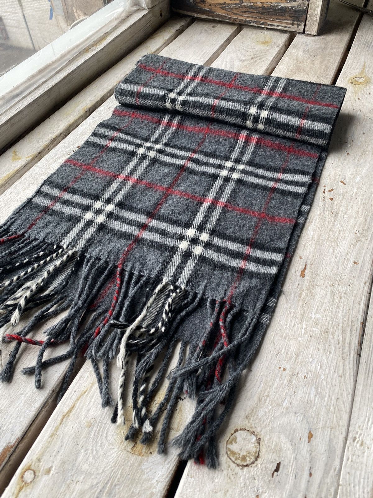 Burberry × Vintage Vintage 90s Burberry Scarf / Muffler / Neckwear Size ONE SIZE - 3 Thumbnail