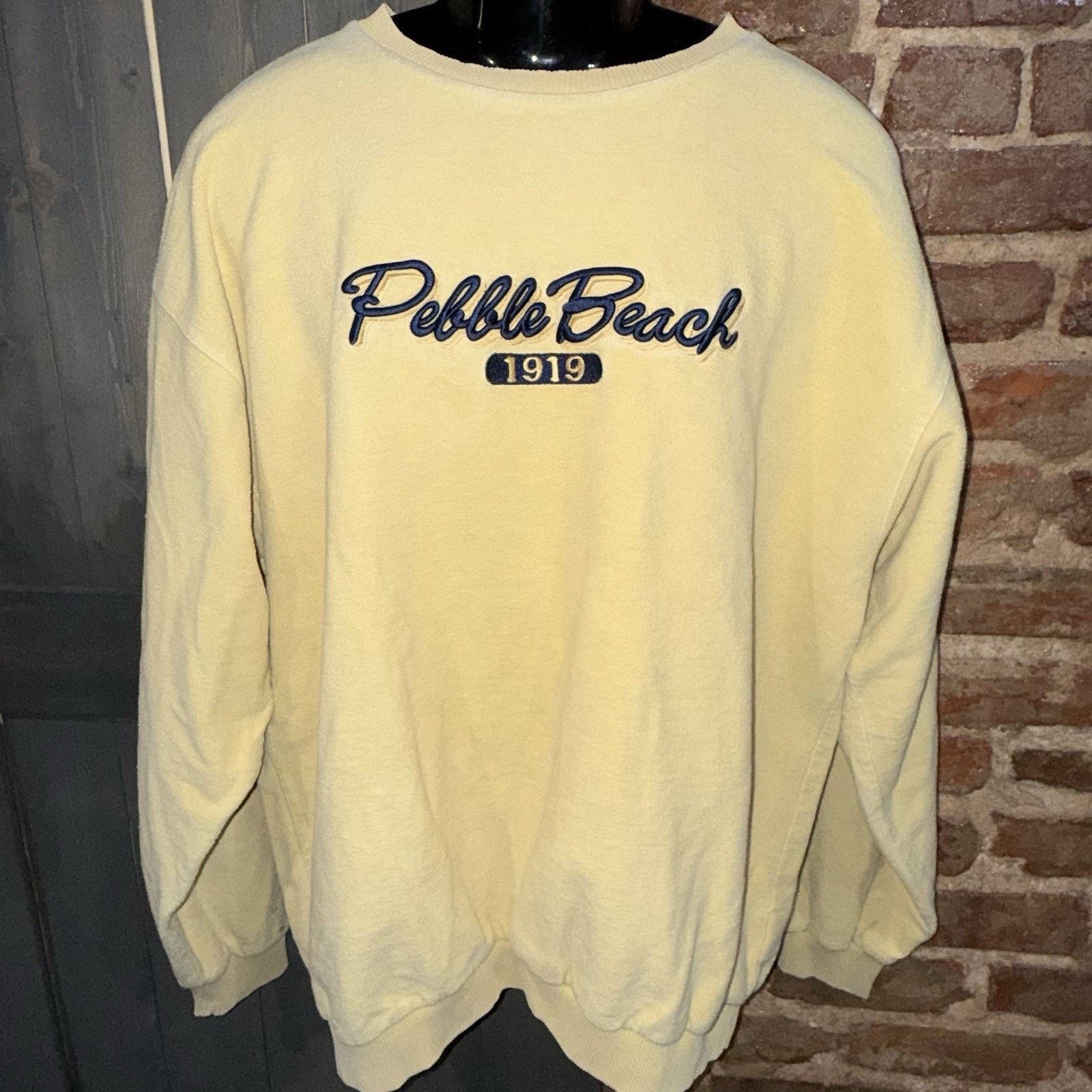 Other Pebble Beach LOGO Muted Yellow Sweatshirt Canada L Golf lux Size US L / EU 52-54 / 3 - 2 Thumbnail