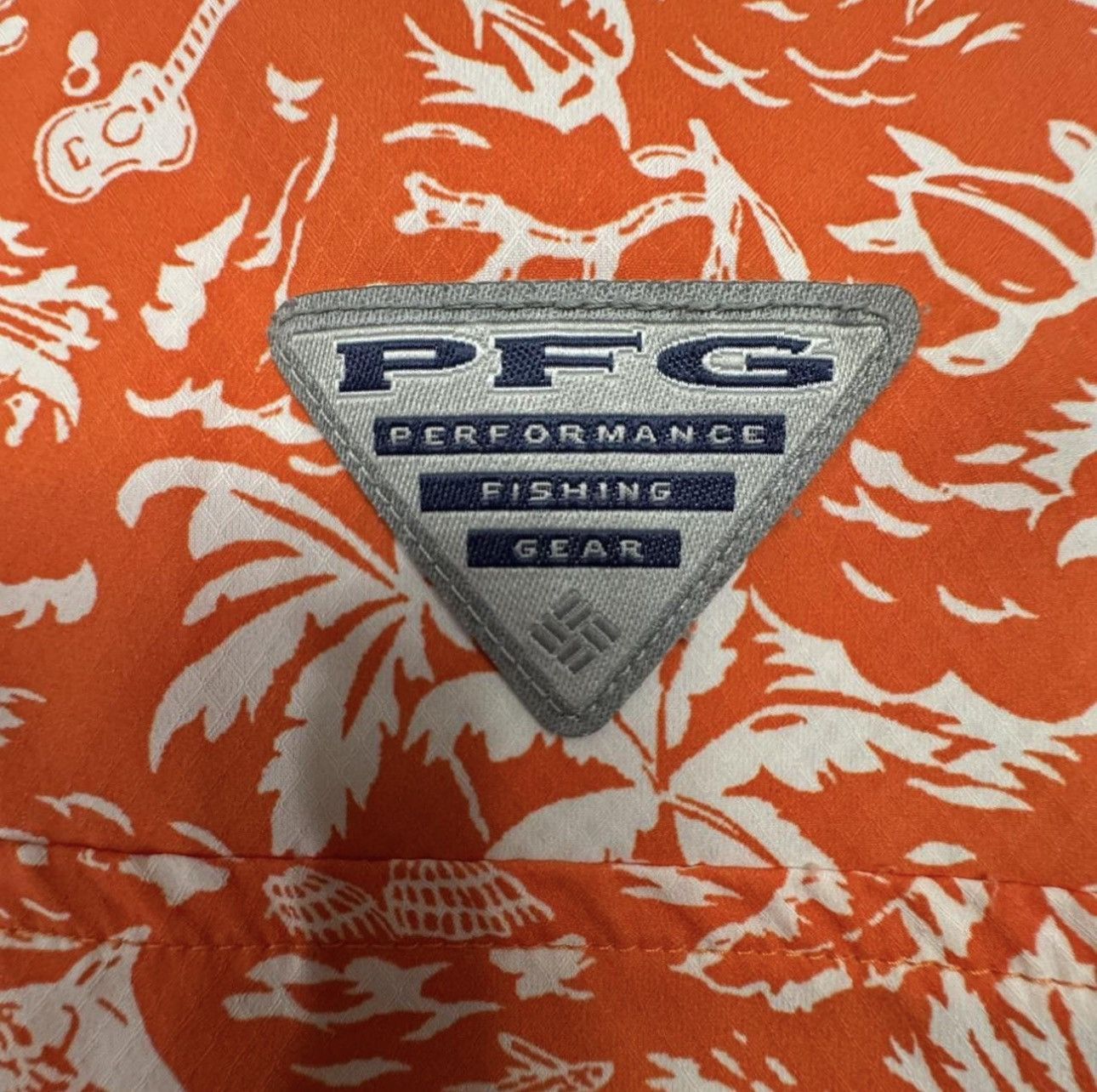 Columbia Columbia PFG Clemson Tigers Shirt XL Orange Allover Print Size US XL / EU 56 / 4 - 5 Thumbnail