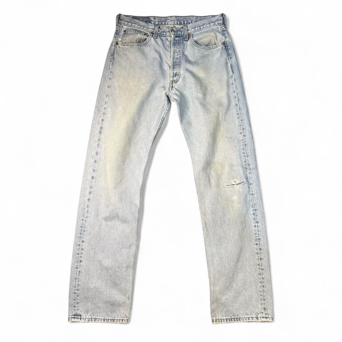 Levi's 🔥🇯🇵 Vintage Y2K Levis 501 Distressed Denim Size US 32 / EU 48 - 1 Thumbnail