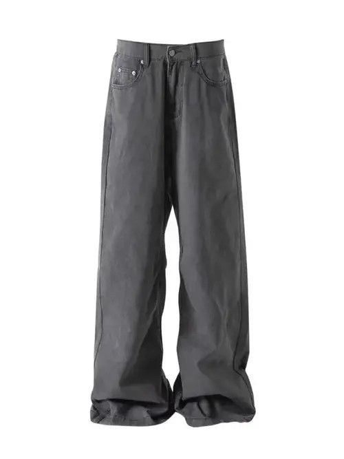 Japanese Brand × Jean Retro street bootcut casual straight jeans Size US 32 / EU 48 - 4 Thumbnail