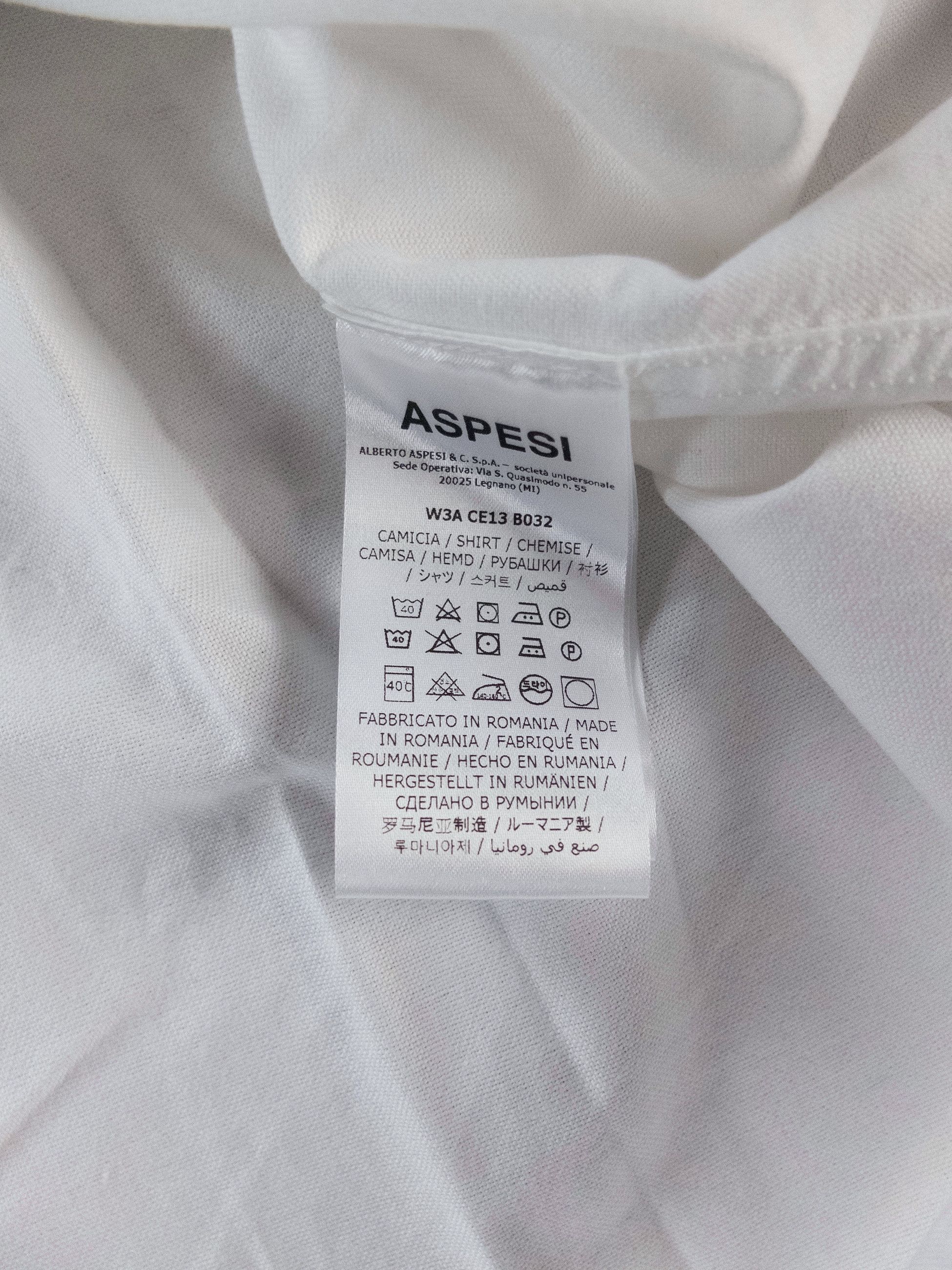 Aspesi ASPESI solid white New Magra 2 Oxford shirt 44 / XL Size US XL / EU 56 / 4 - 6 Thumbnail