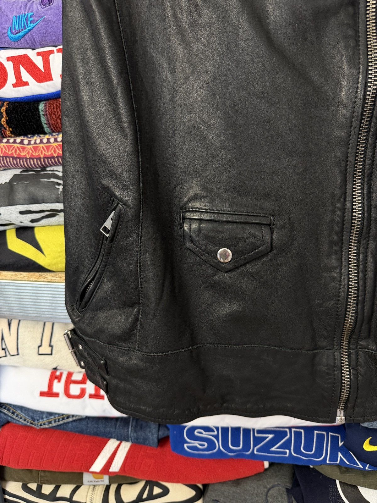 Allsaints Allsaints Leather Biker Avant Garde Vest 00s Size M / US 6-8 / IT 42-44 - 5 Thumbnail