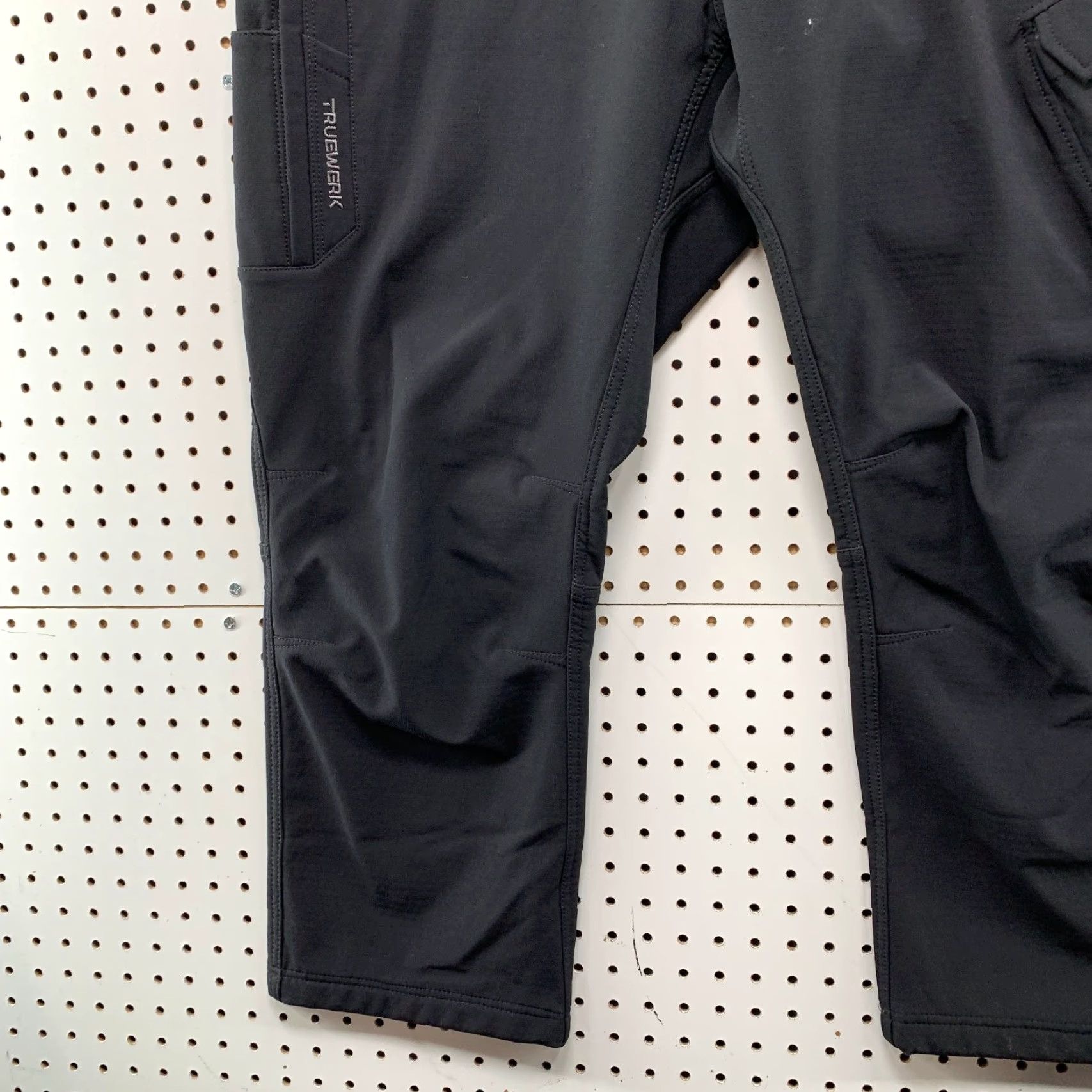 Vintage TRUEWERK Cargo Pants Black Mens Regular 42x28 Utility Work Pants with Pockets Size US 42 / EU 58 - 3 Thumbnail