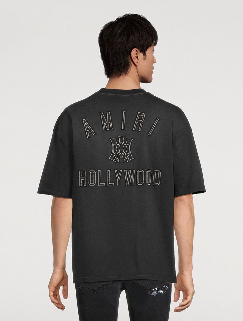Amiri o1orln1025 MA Hollywood Oversized T-Shirt in Black Size US L / EU 52-54 / 3 - 3 Thumbnail