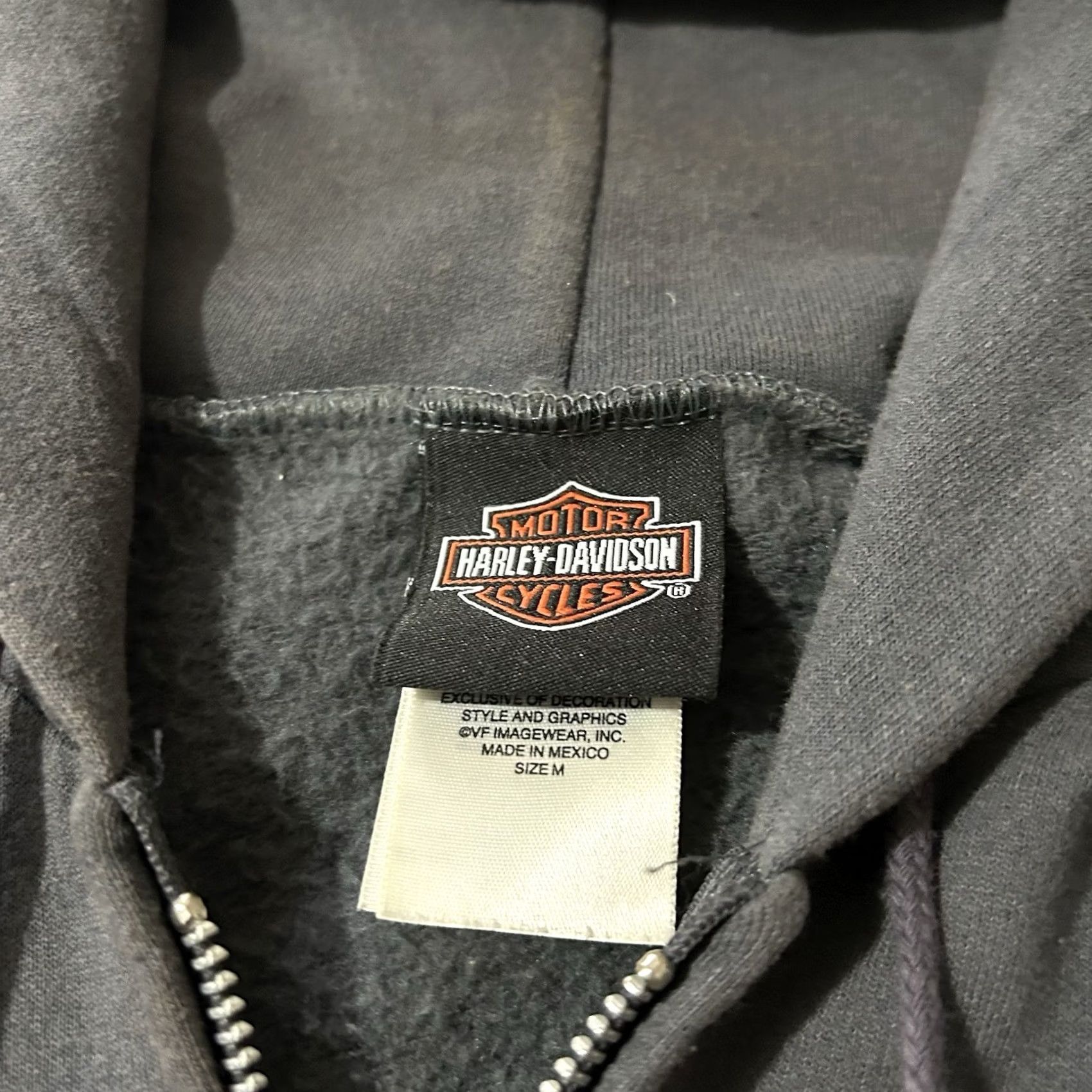 Harley Davidson VINTAGE Harley-Davidson Biker Full Zip Hoodie Shirt? Size US M / EU 48-50 / 2 - 5 Thumbnail