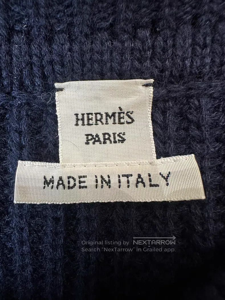 Hermes Hermes size TU Cashmere Cloak Knit Top in Dark Blue Size M / US 6-8 / IT 42-44 - 6 Thumbnail