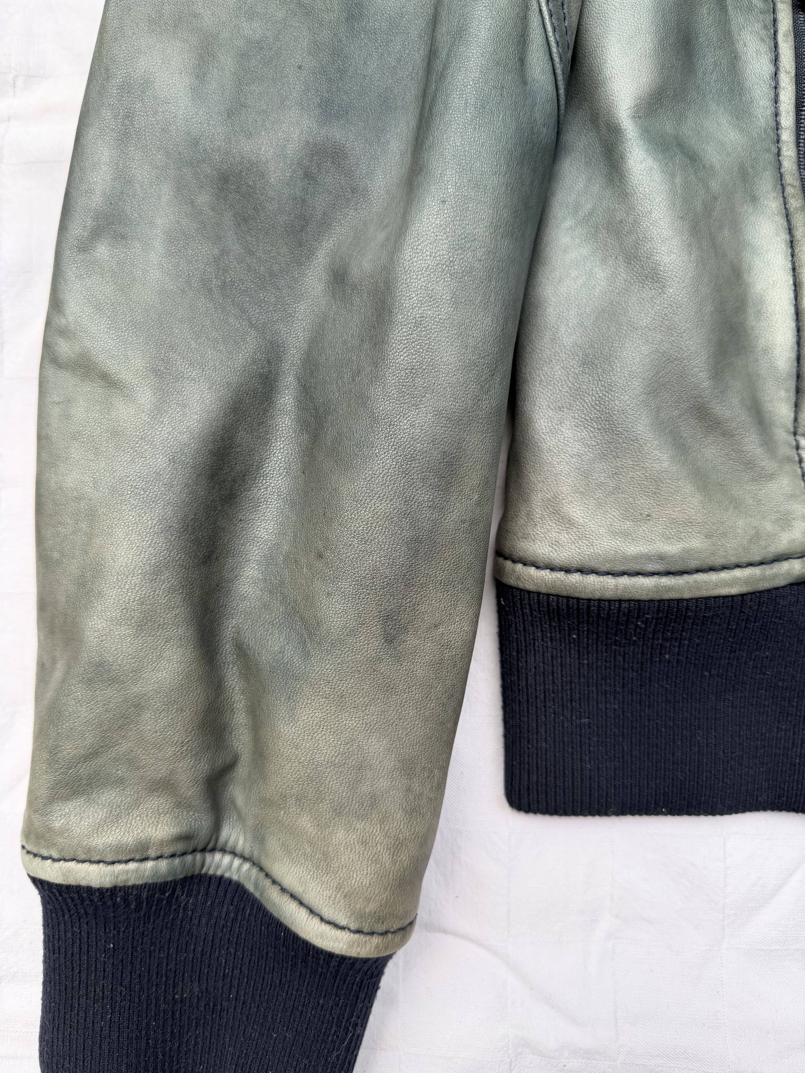 Dolce & Gabbana Dolce & Gabbana Vintage Distressed Leather Jacket Size US L / EU 52-54 / 3 - 5 Thumbnail