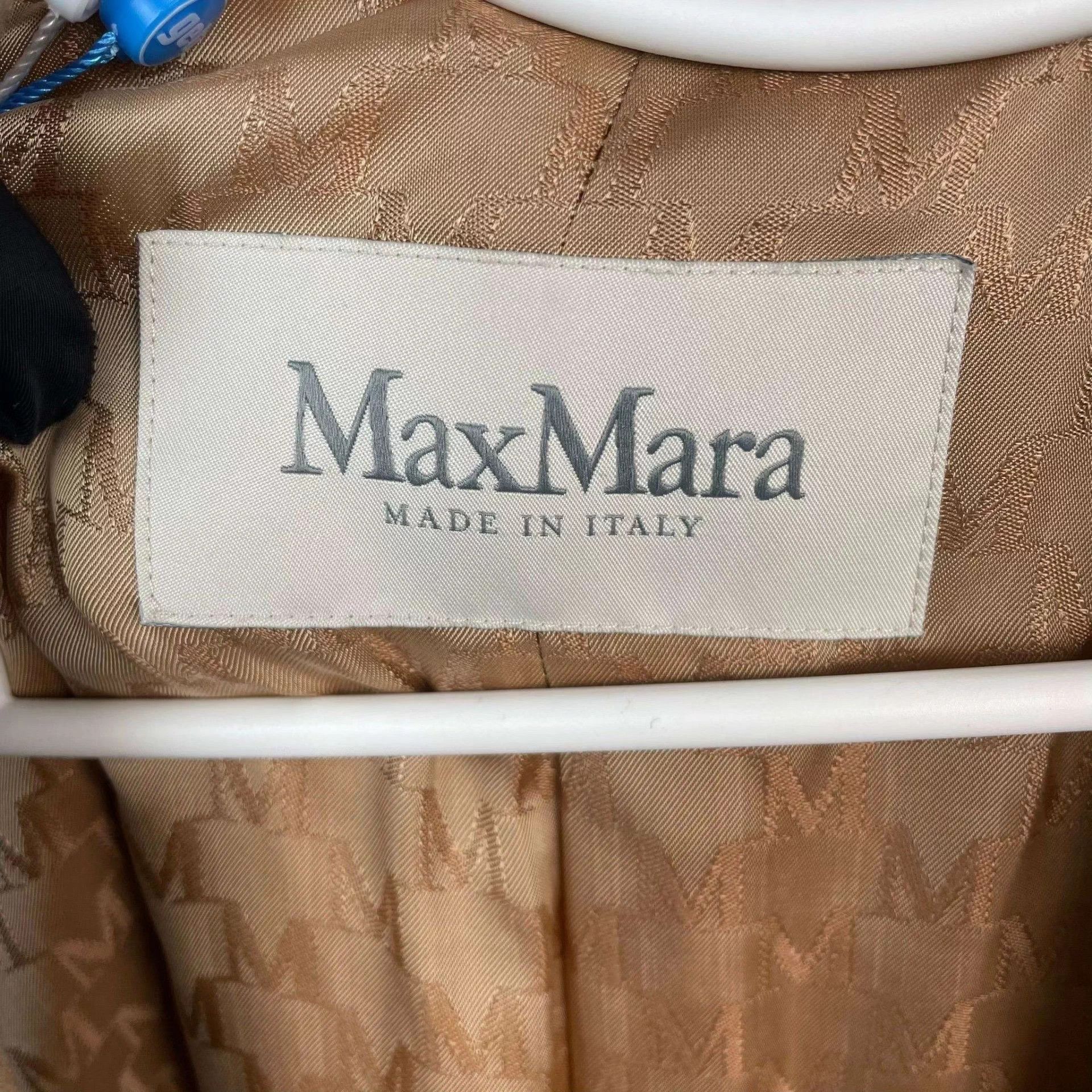 Max Mara MaxMara 101801 Wool Coat 42 Tan Size M / US 6-8 / IT 42-44 - 4 Thumbnail