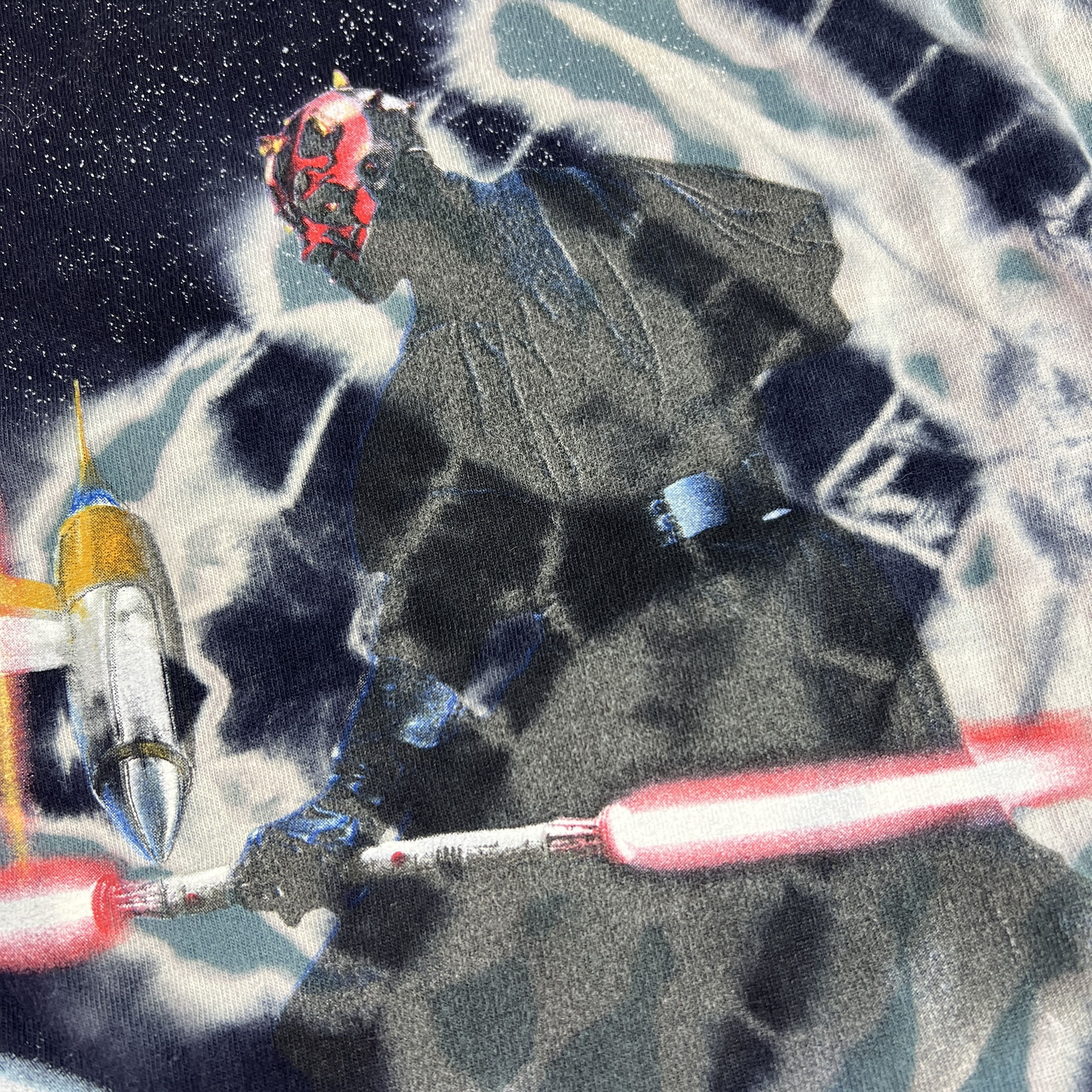 Star Wars VTG Star Wars Episode 1 Shirt Tie Dye Sith Obi Wan Shirt Size US XL / EU 56 / 4 - 5 Thumbnail