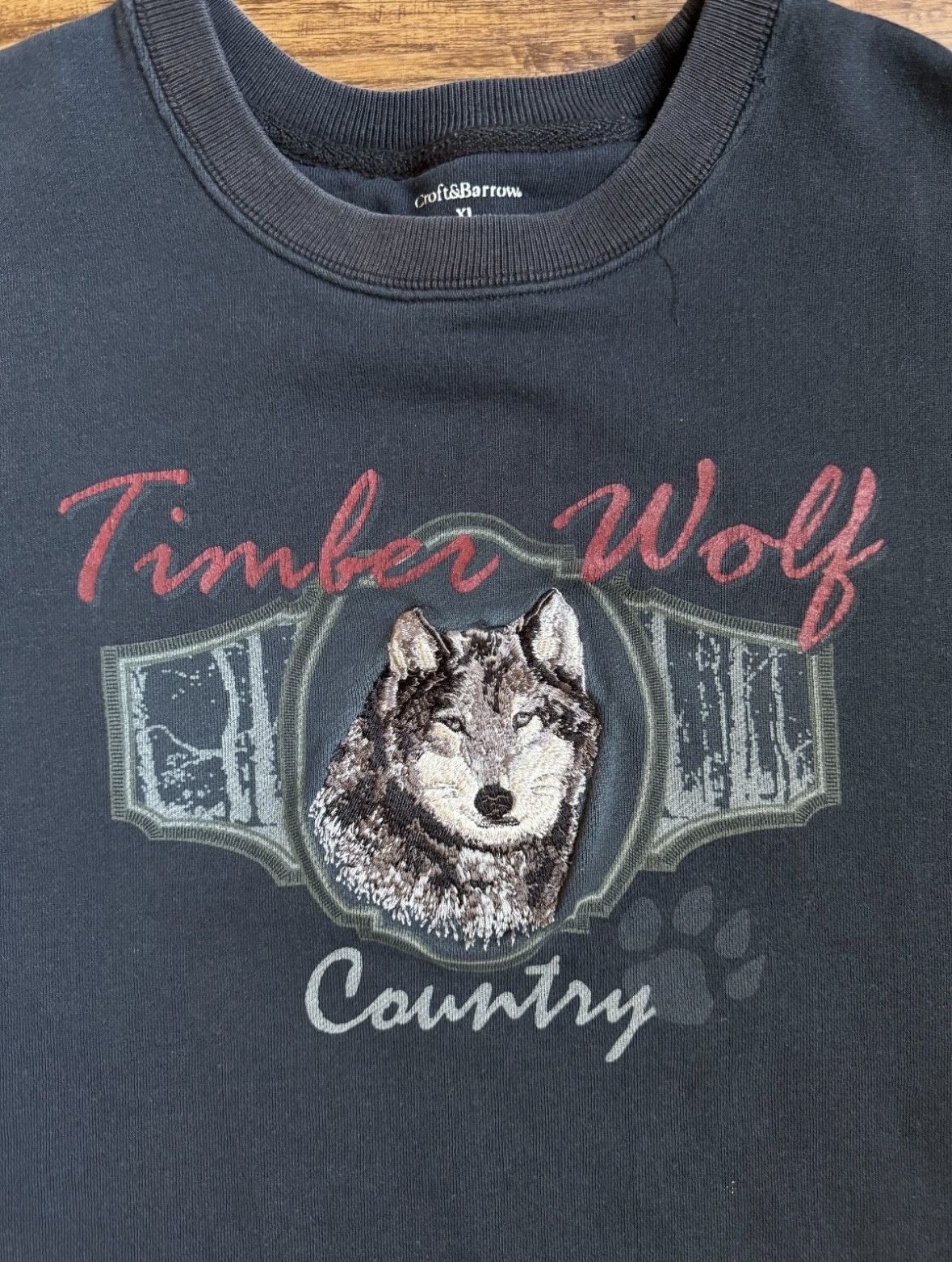 Croft & Barrow Vintage Timber Wolf Country Croft & Barrow Sweatshirt Thick Size US XL / EU 56 / 4 - 3 Thumbnail