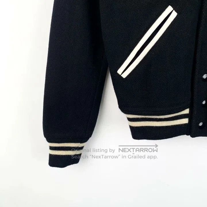 Saint Laurent Paris Saint Laurent Black Striped Baseball Jacket. Size US M / EU 48-50 / 2 - 4 Thumbnail