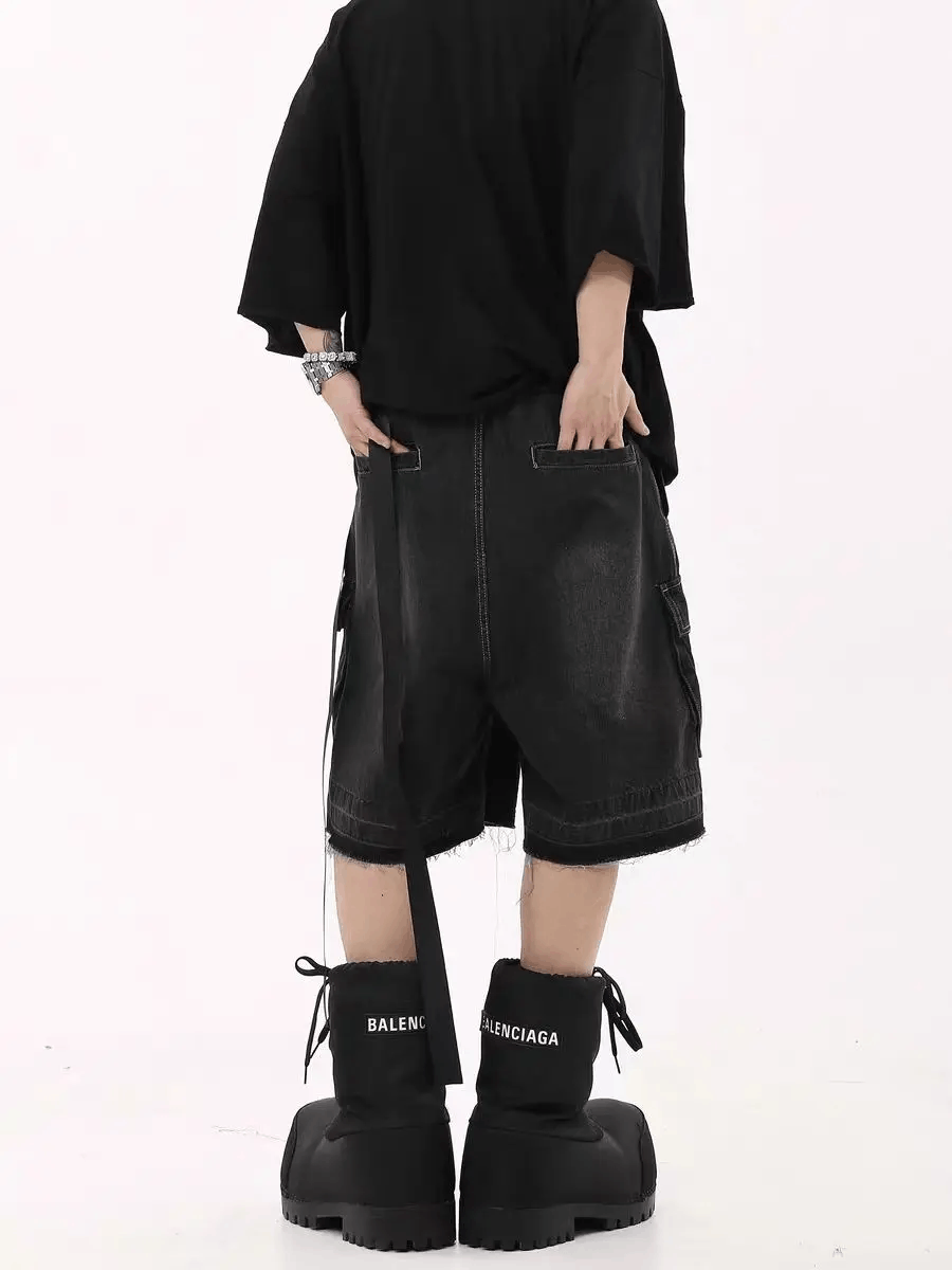 Japanese Brand × Vintage Vintage High Street Multi-Pocket Denim Shorts Size US 28 / EU 44 - 4 Thumbnail