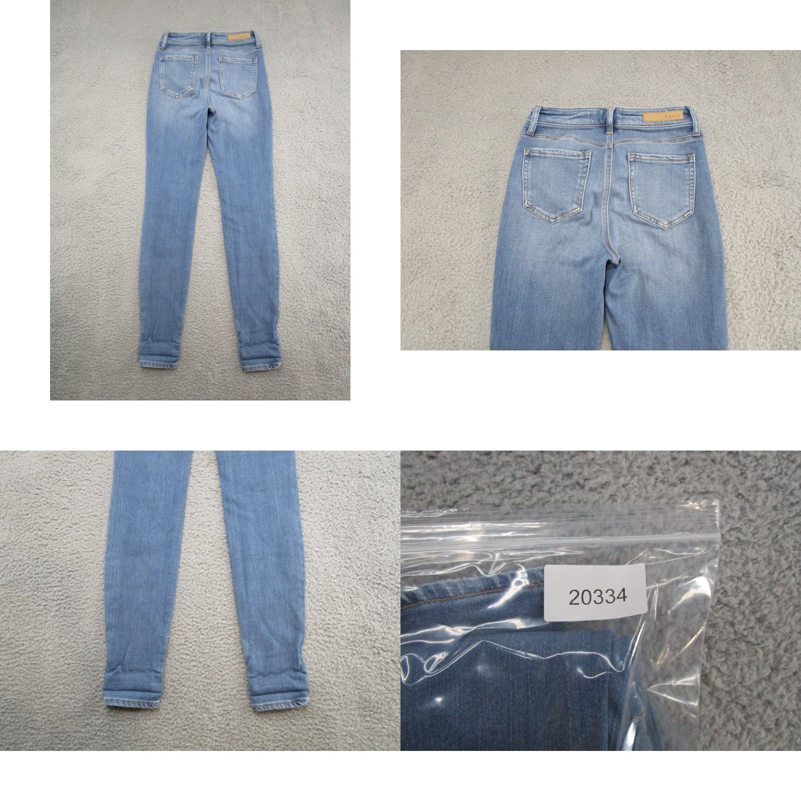 Denime Cello Jeans Skinny Denim Stretch Medium Wash Women Juniors Size 3 Blue Size 26" / US 2 / IT 38 - 9 Thumbnail