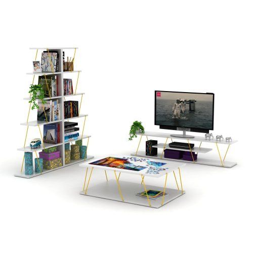 Designer × Homemade FurnisHome Store Tars Mid Century Modern Tv Stand 4 Shelves Size US L / EU 52-54 / 3 - 3 Thumbnail