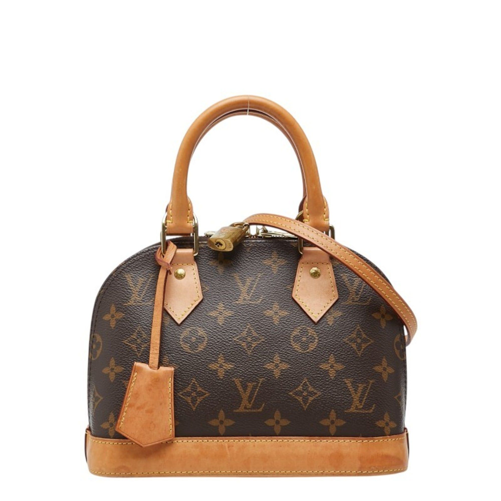 Louis Vuitton Louis Vuitton Monogram Alma BB Handbag/Shoulder Bag, 2-Way, M53152, Brown Leather, Women's, LOUIS VUITTON Size ONE SIZE - 1 Thumbnail