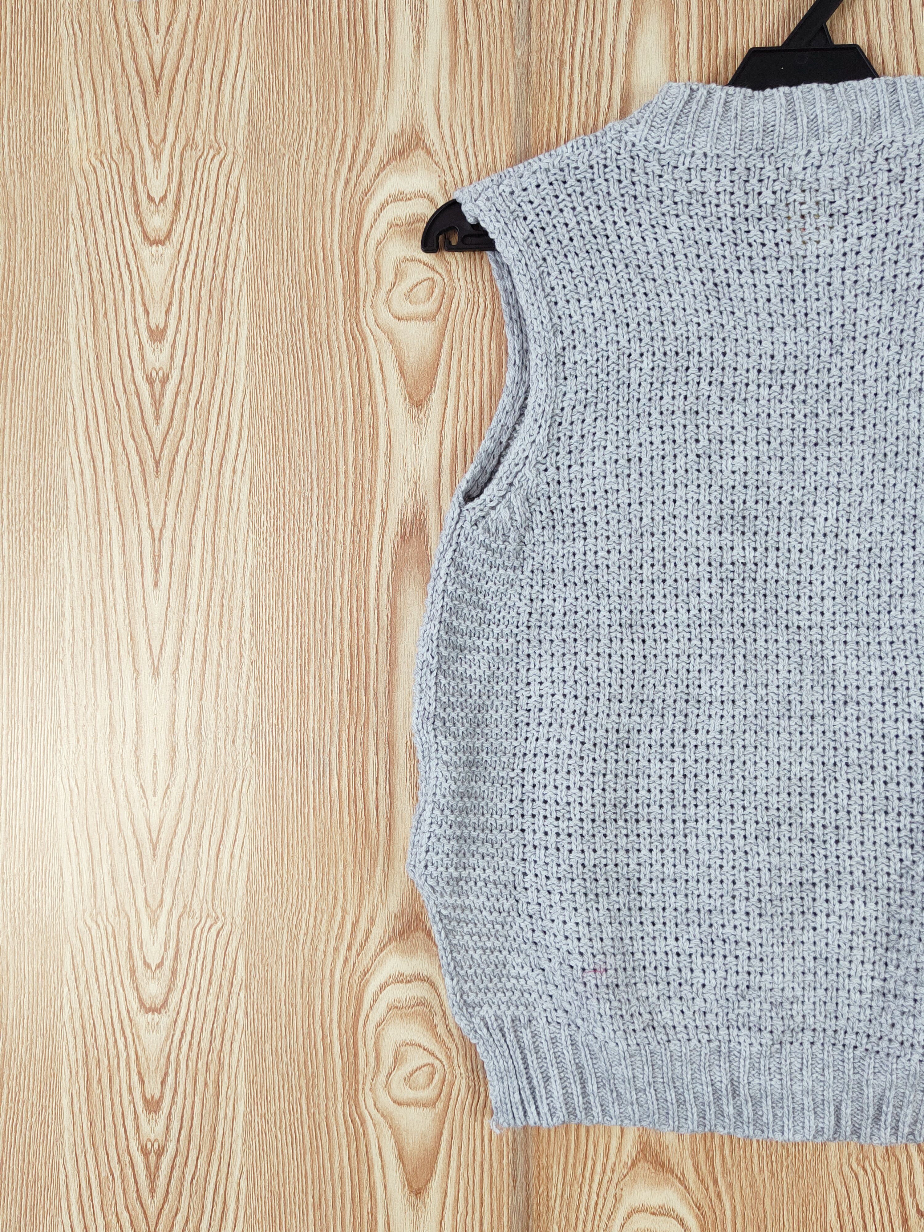 Aran Isles Knitwear × Japanese Brand × Vintage Spiga Gray Knitwear Vests vintage #W764 Size S / US 4 / IT 40 - 7 Thumbnail