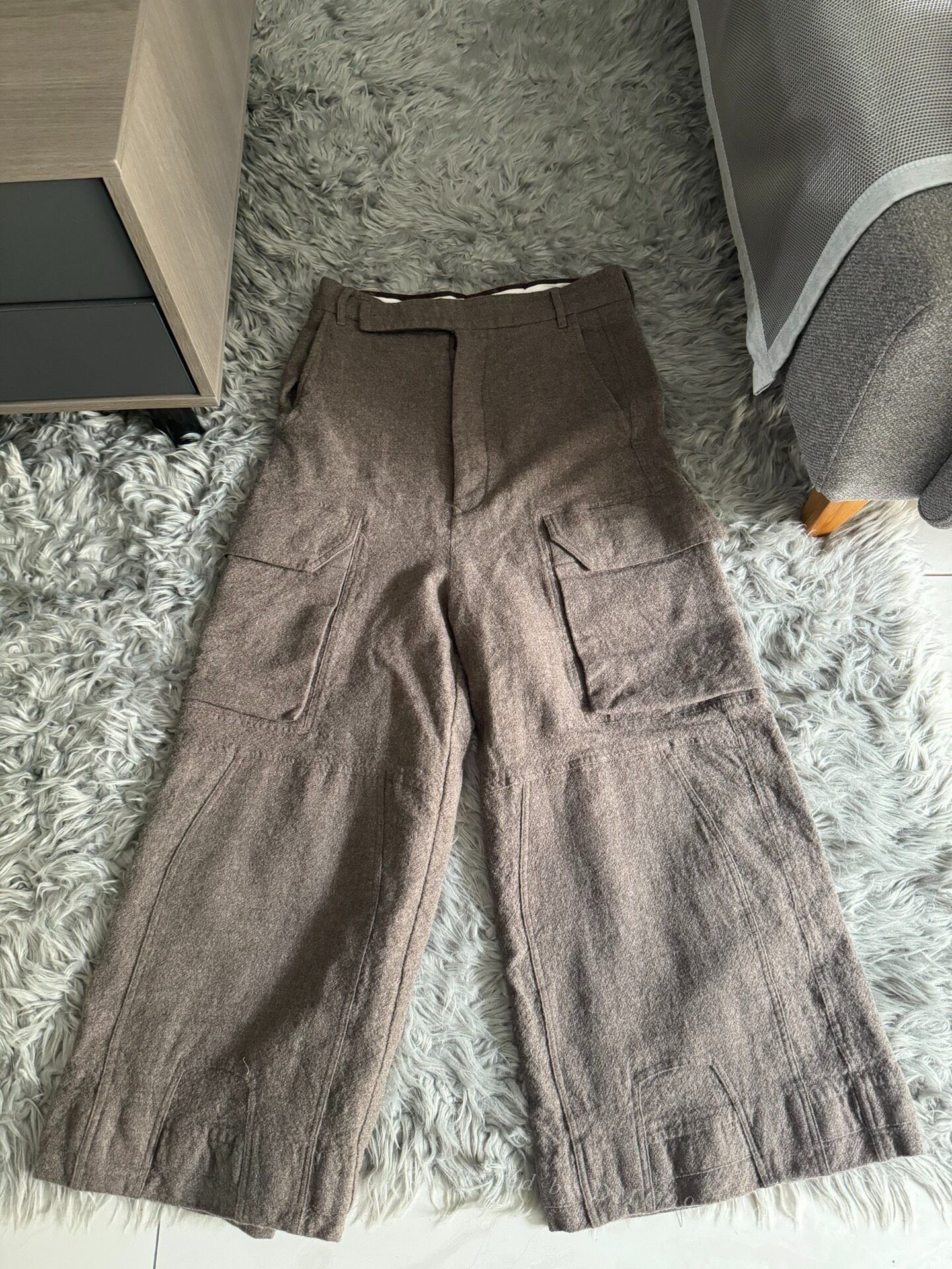 Rick Owens Rick Owens Workwear Wool Pants Size US 34 / EU 50 - 1 Thumbnail