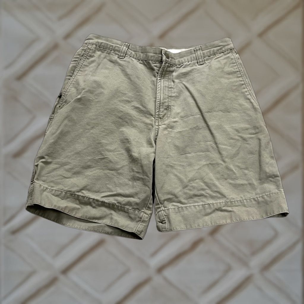 Vintage Columbia Chino Shorts Mens 32 Khaki Brown Solid Cotton Pockets Active Outdoor Size US 32 / EU 48 - 1 Thumbnail