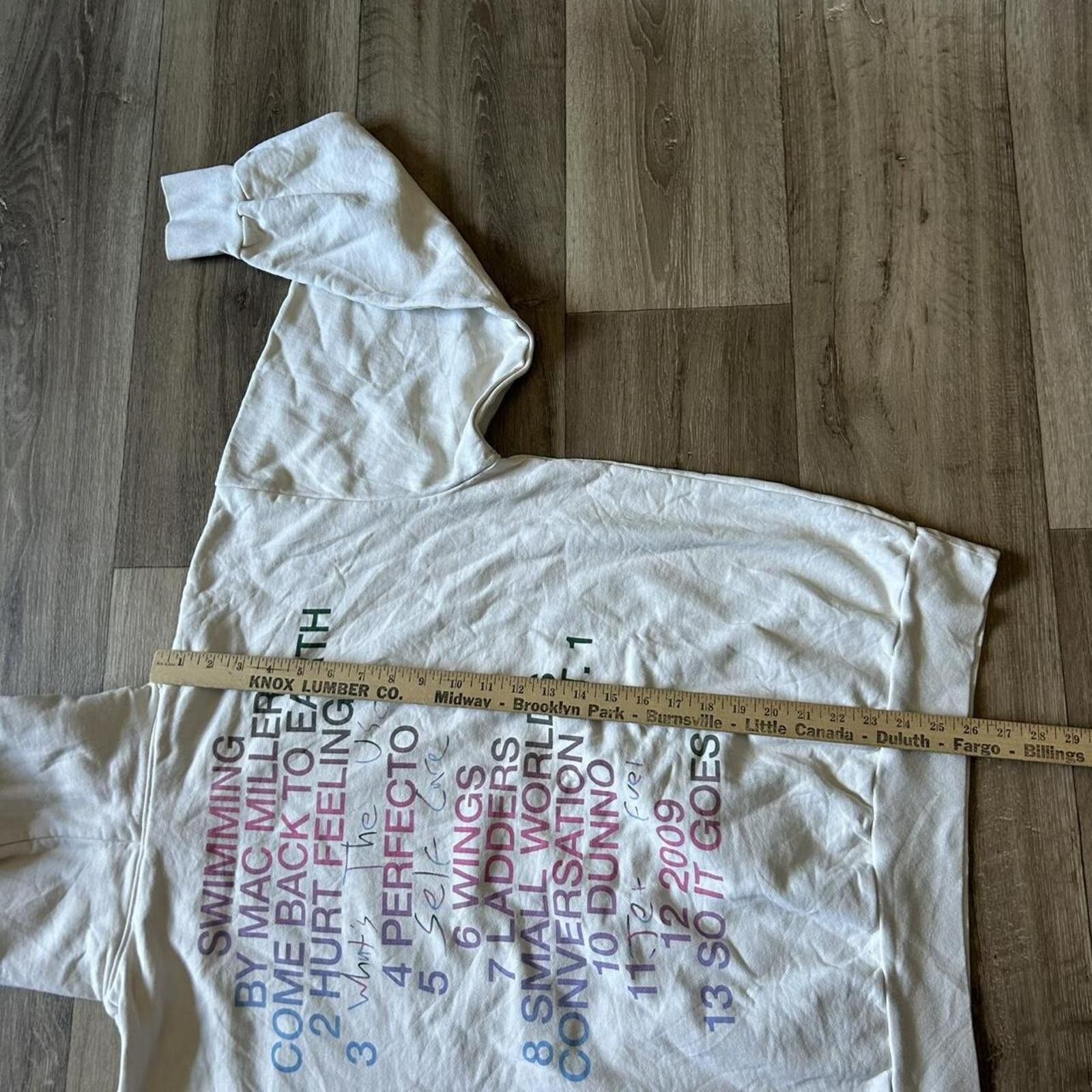 Other Swimming Mac Miller Official Tour Tracklist Hoodie XL rare Size US XL / EU 56 / 4 - 7 Thumbnail