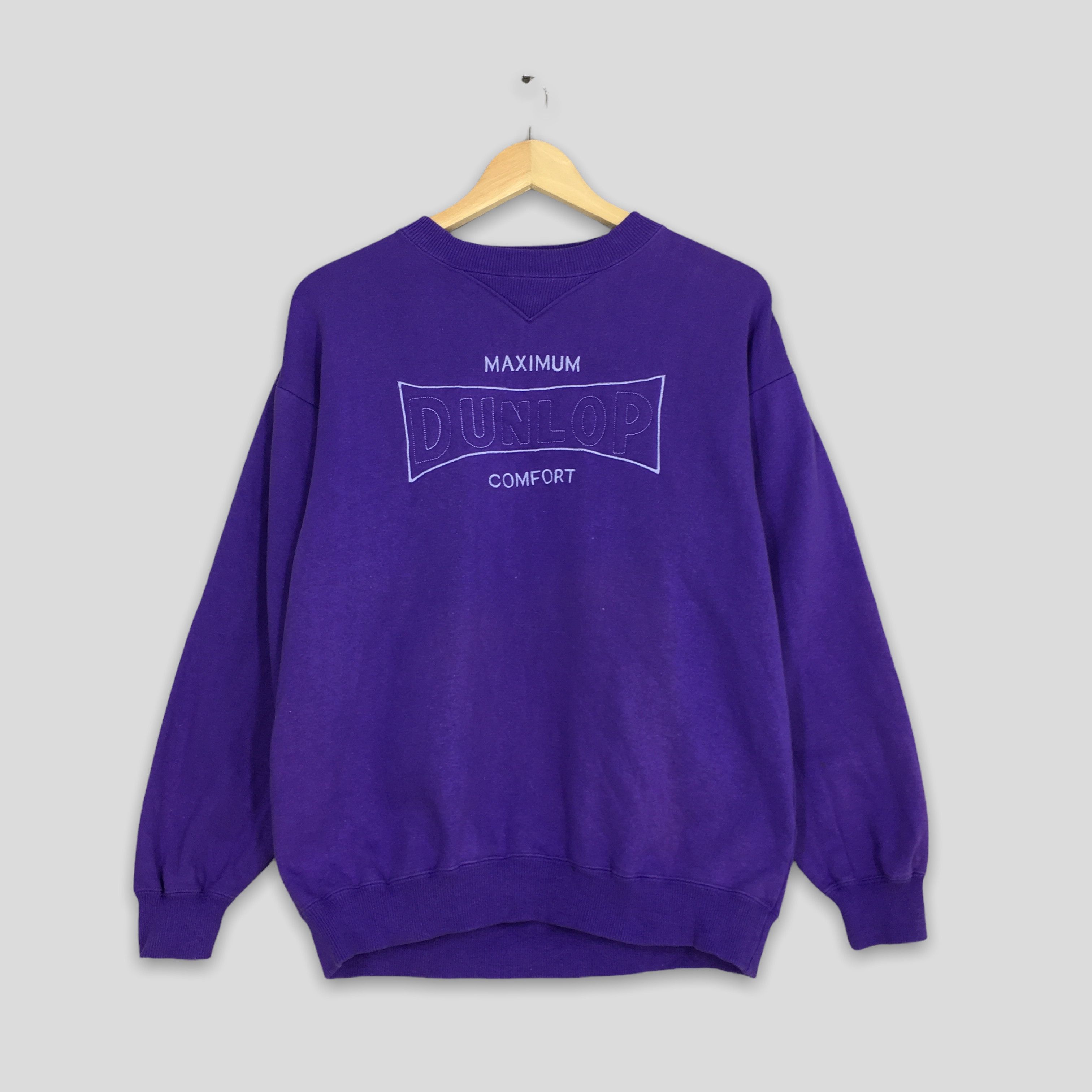 Vintage Dunlop Motorsport Purple Sweatshirt Large