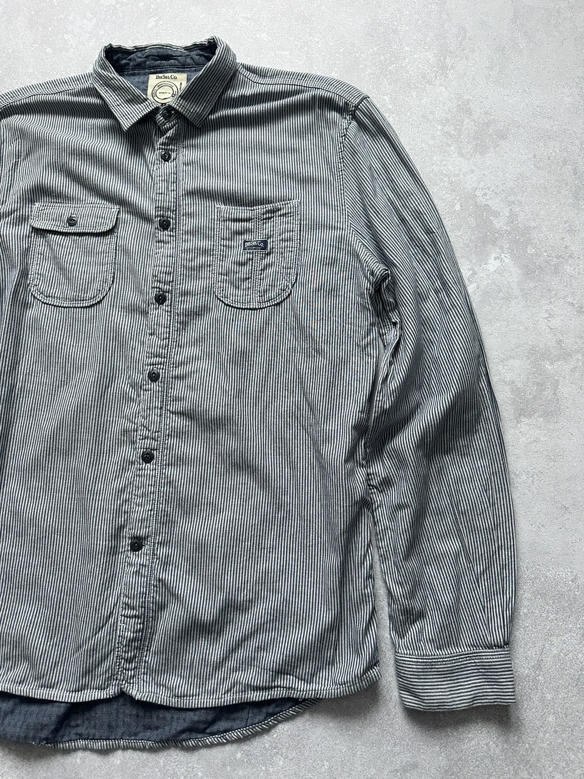 Diesel × Vintage Shirts long sleeve Diesel-Co slim fit size XXl Size US XXL / EU 58 / 5 - 2 Thumbnail